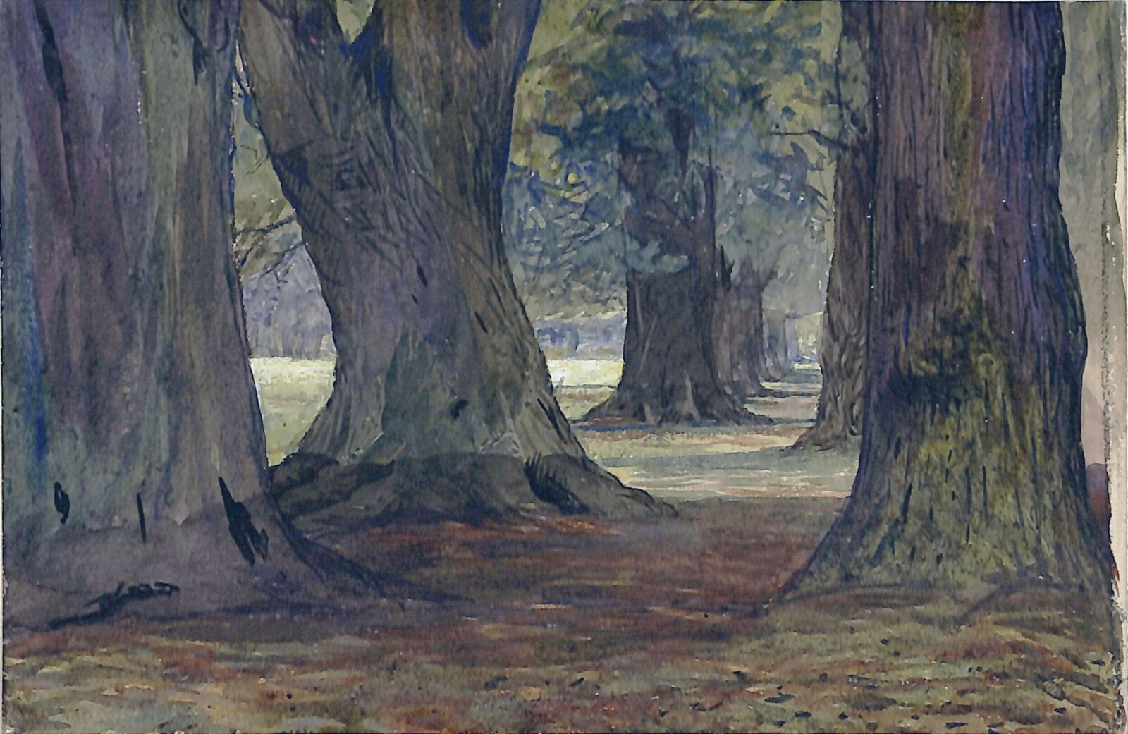 Woodland Scene, Edward T. Davis, mid 19th century
