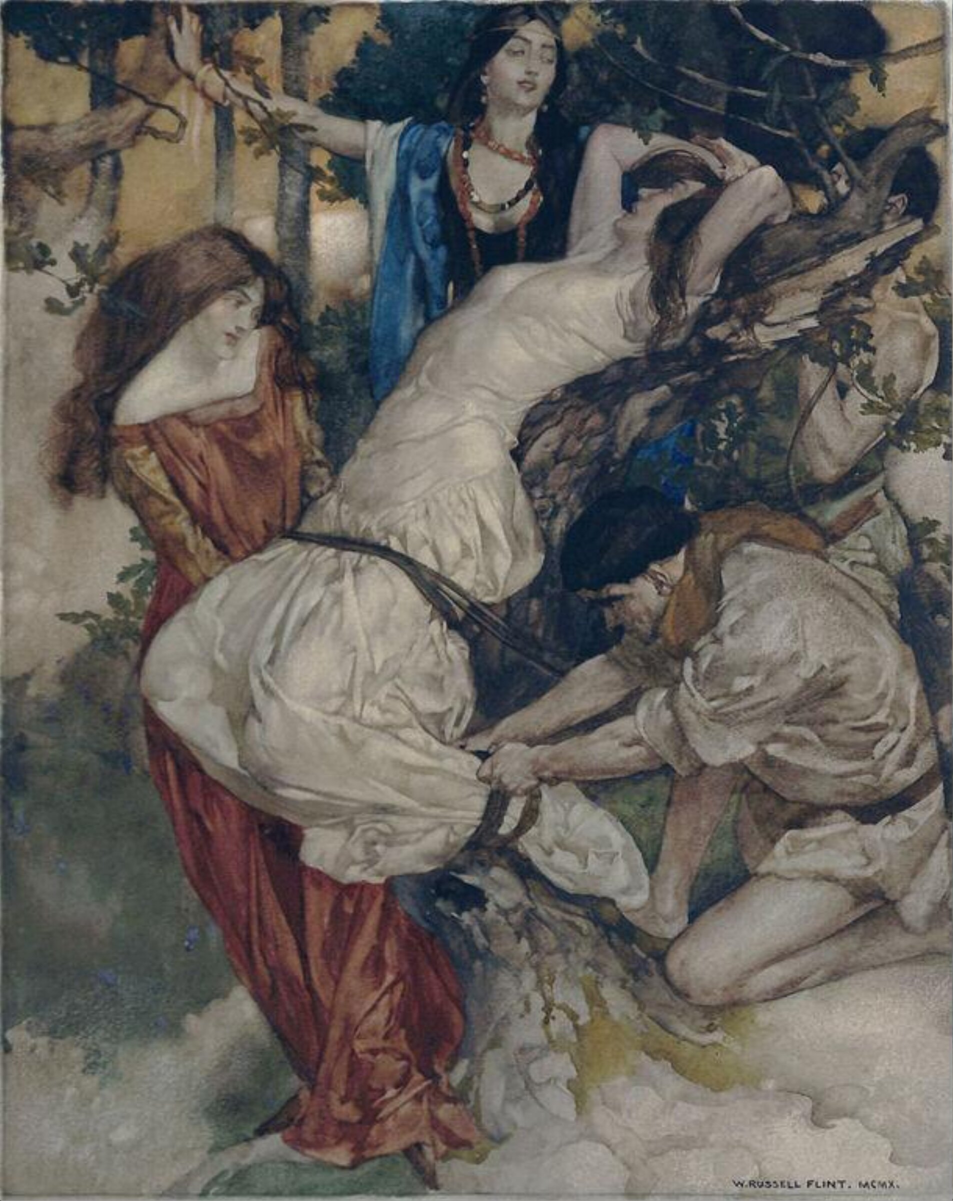 Dame Bragwaine, W. Russell Flint, ок. 1910
