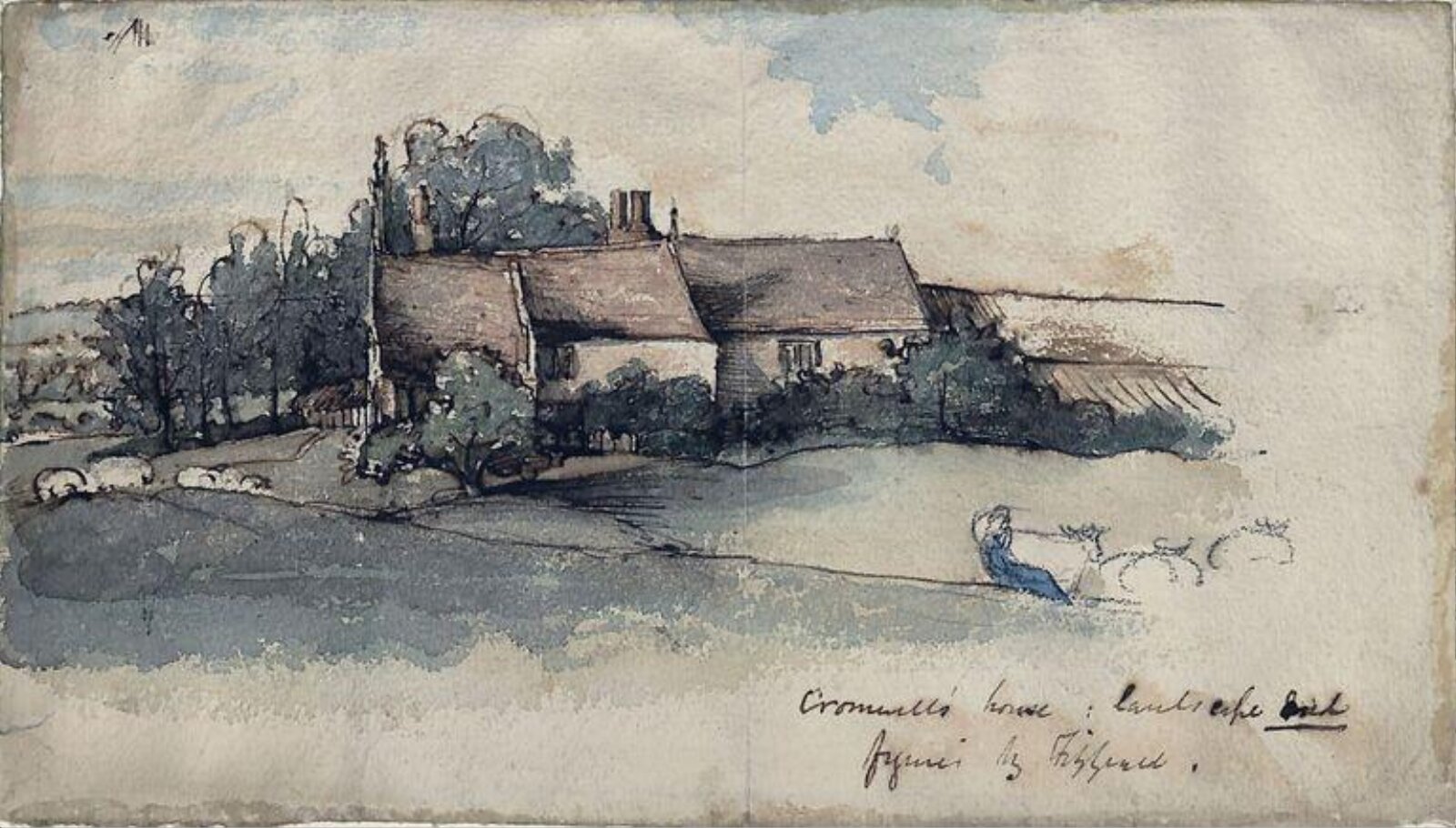Oliver Cromwell's House in Ely, ca. 19th century