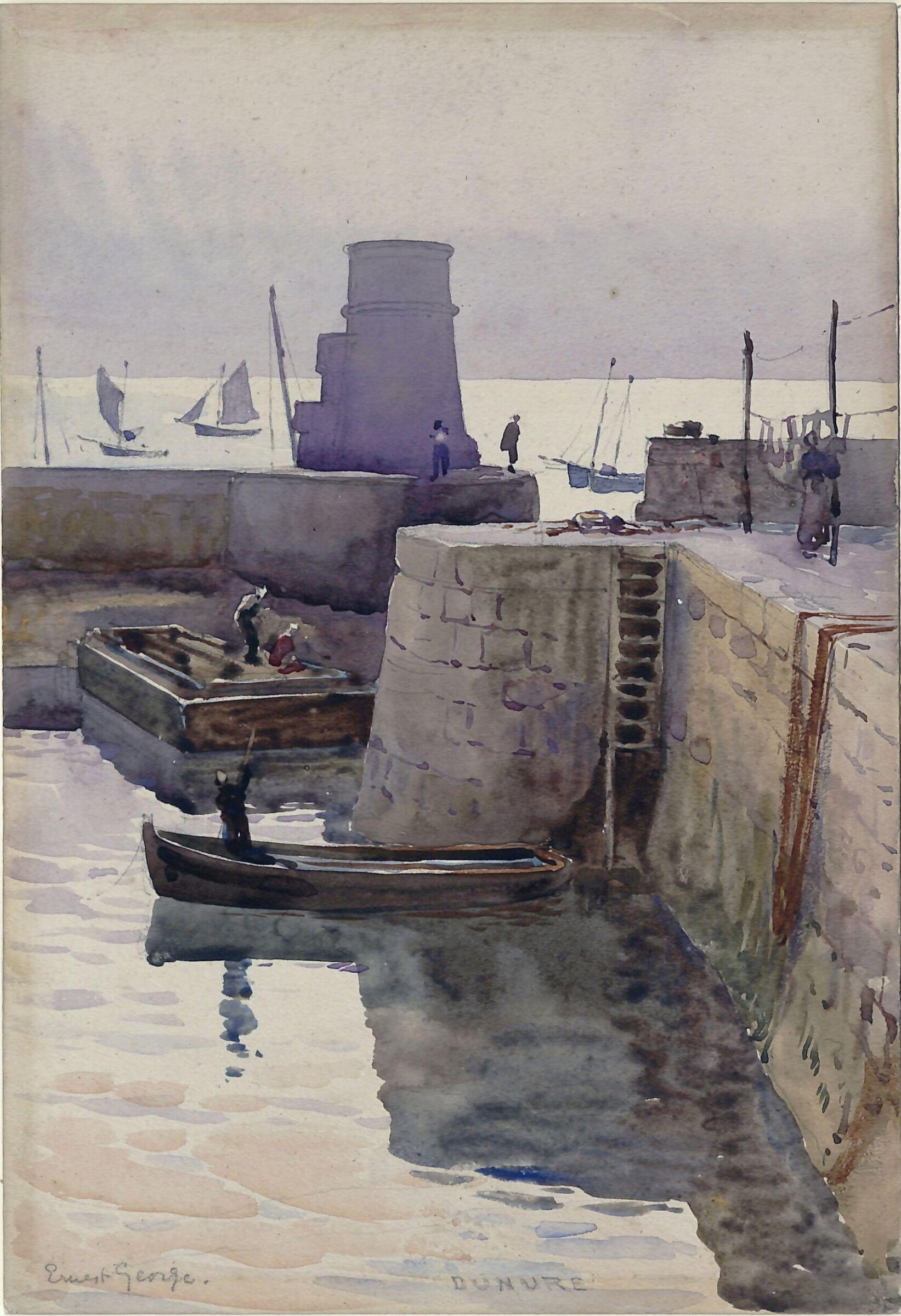 Dunure Harbour, Ernest George, ca. 1860-1900