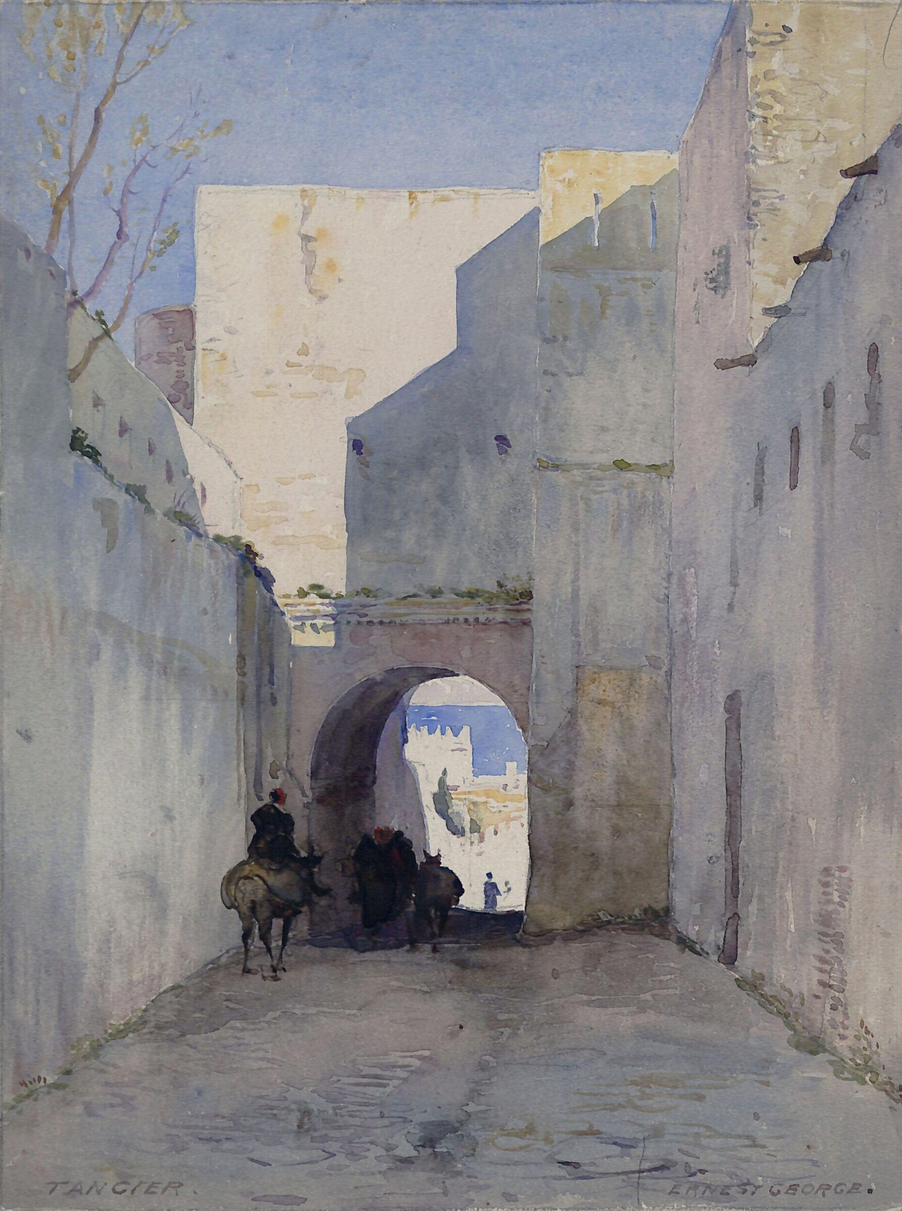 A Street at Tangier, Ernest George, 1894