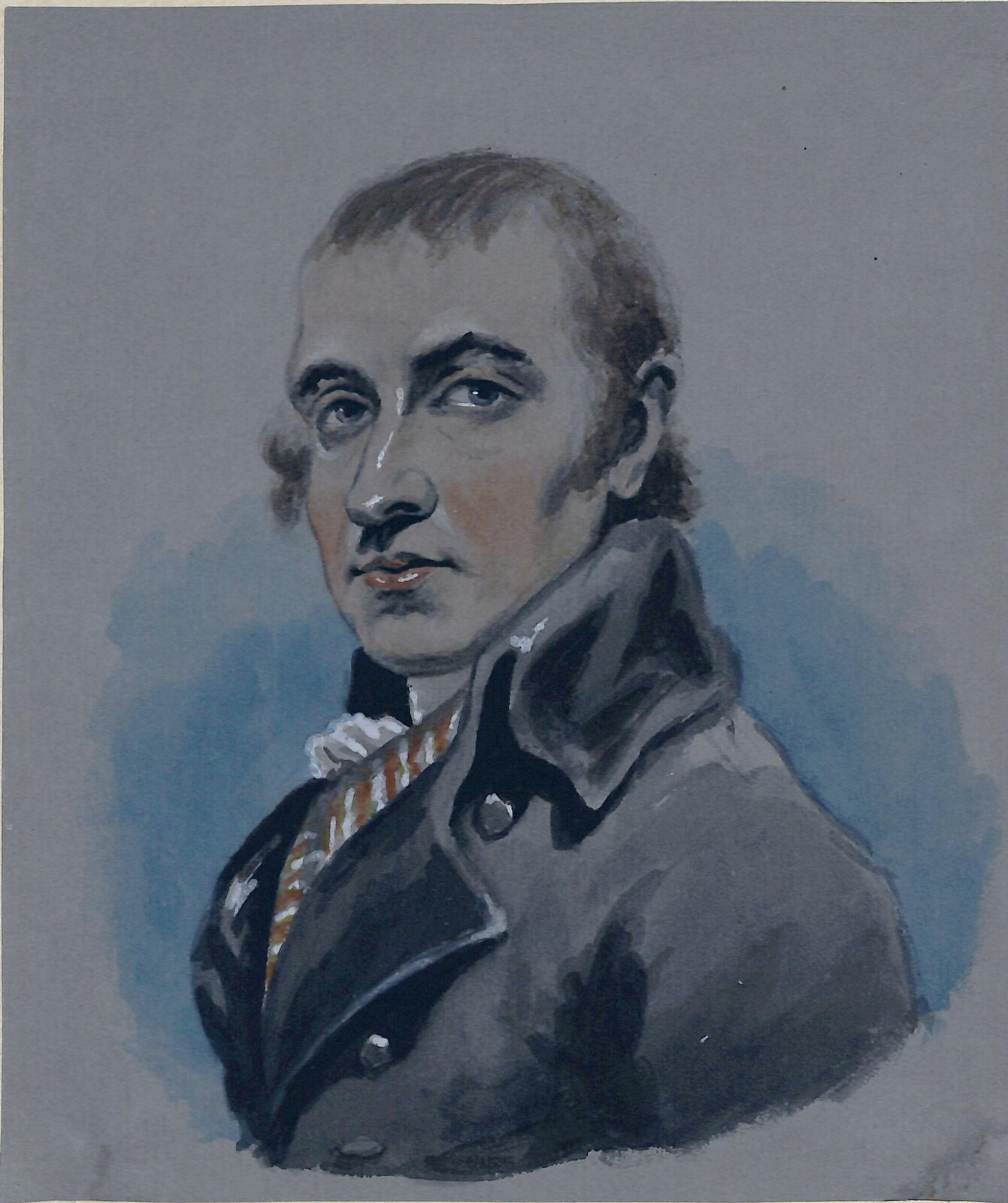 Copy after James Gillray's miniature self-portrait, copy after Gillray, ca.1800