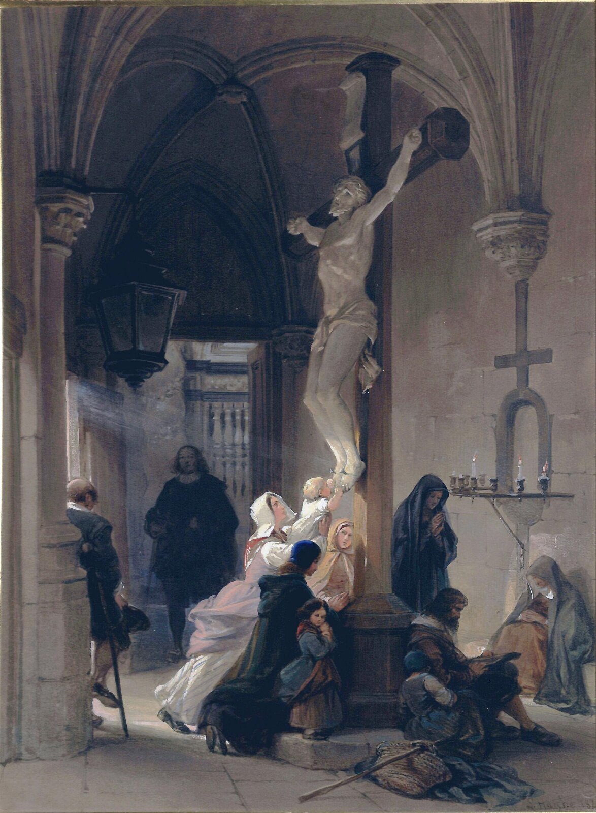 Rustic Piety, Haghe, 1846