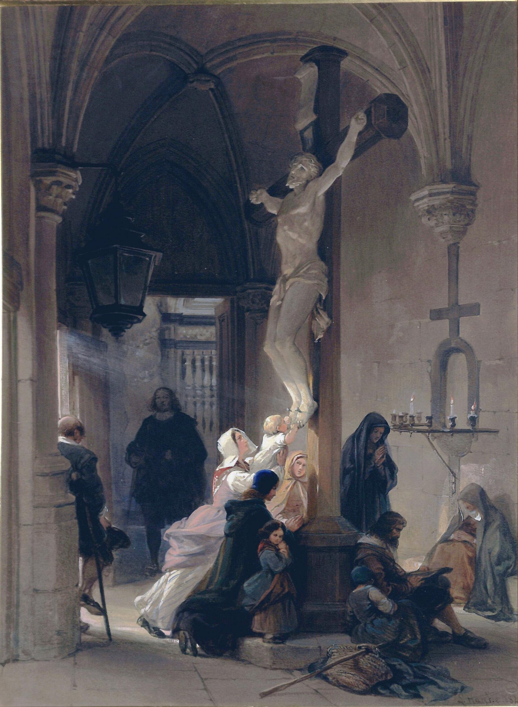 Rustic Piety, Haghe, 1846