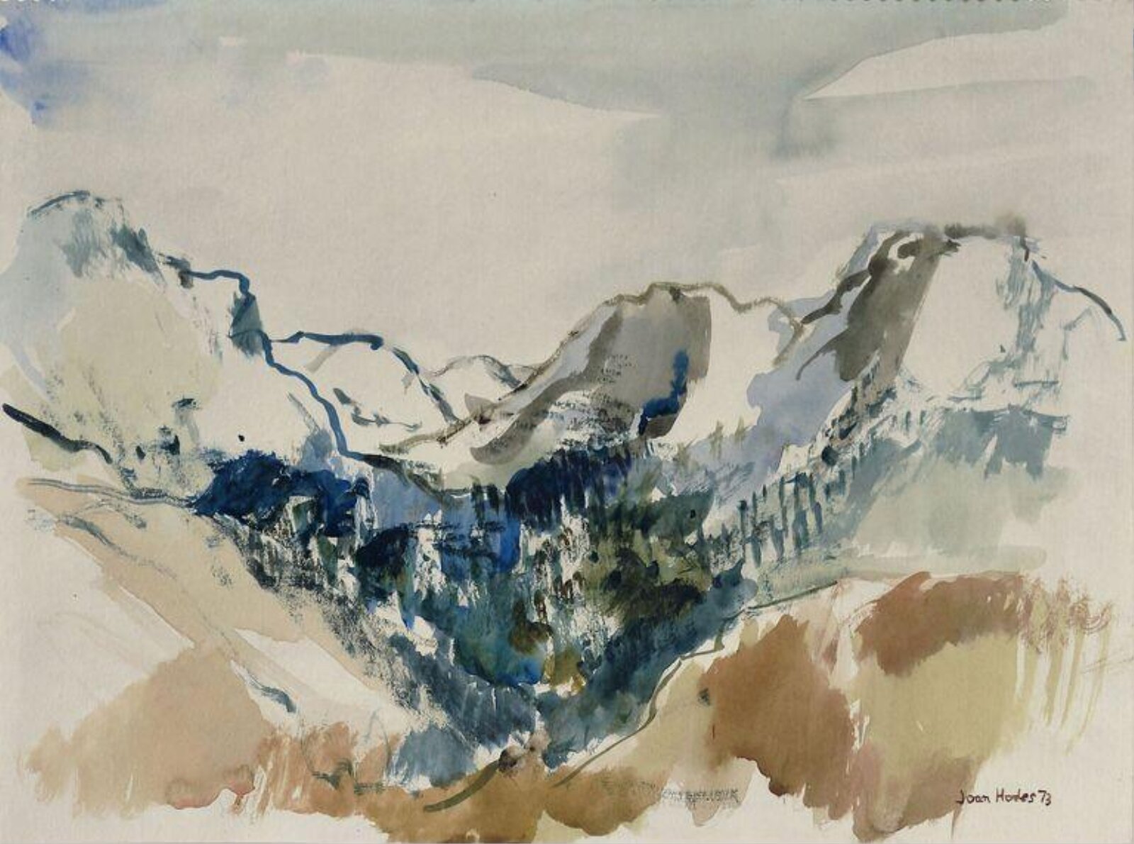 Scottish Mountains, Joan Hodes, 1973