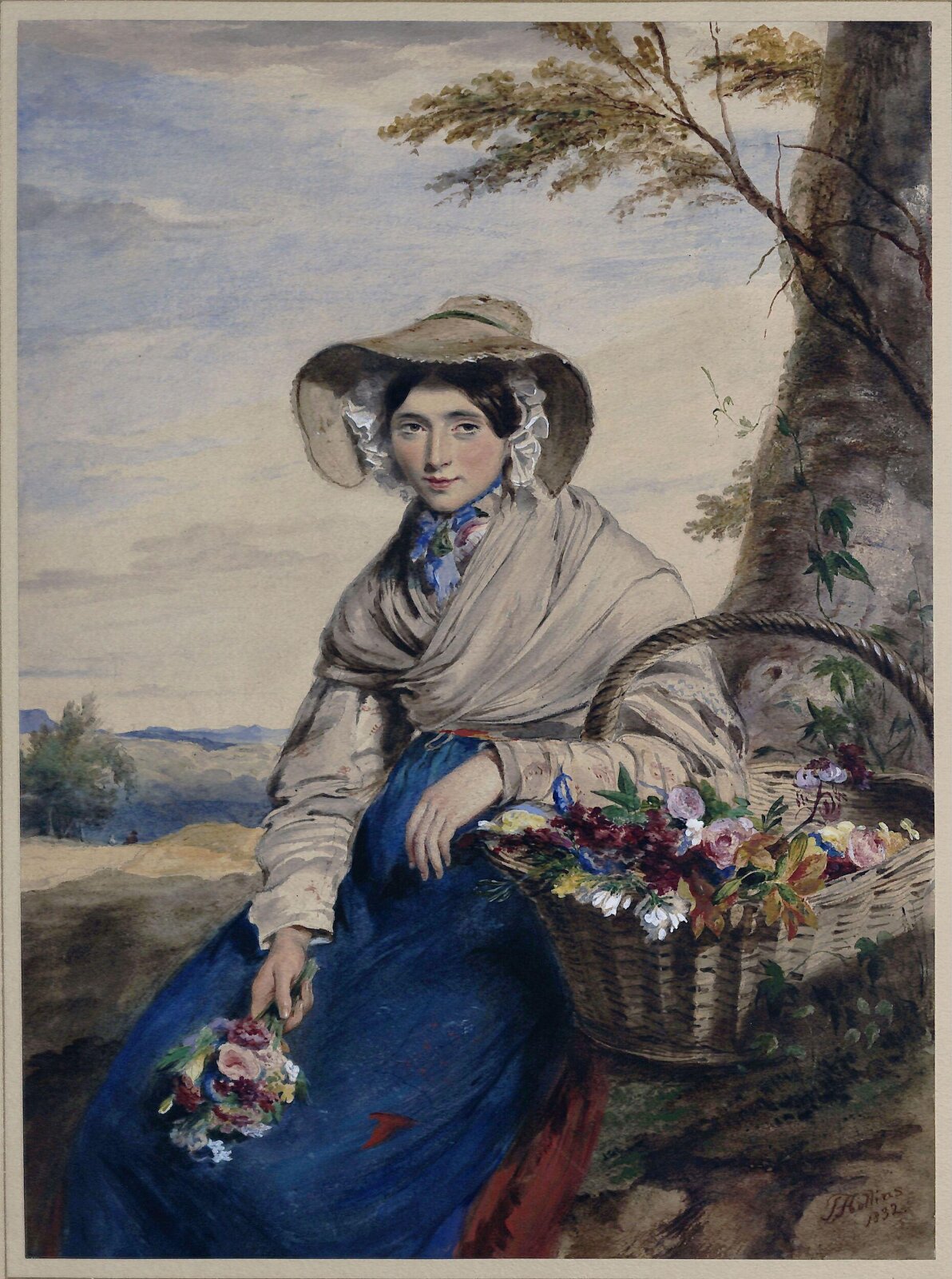 Flower Girl, Hollins, 1832