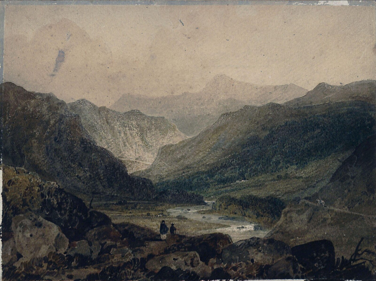 Distant View of Snowdon, George Holmes, ca. 1789-1804