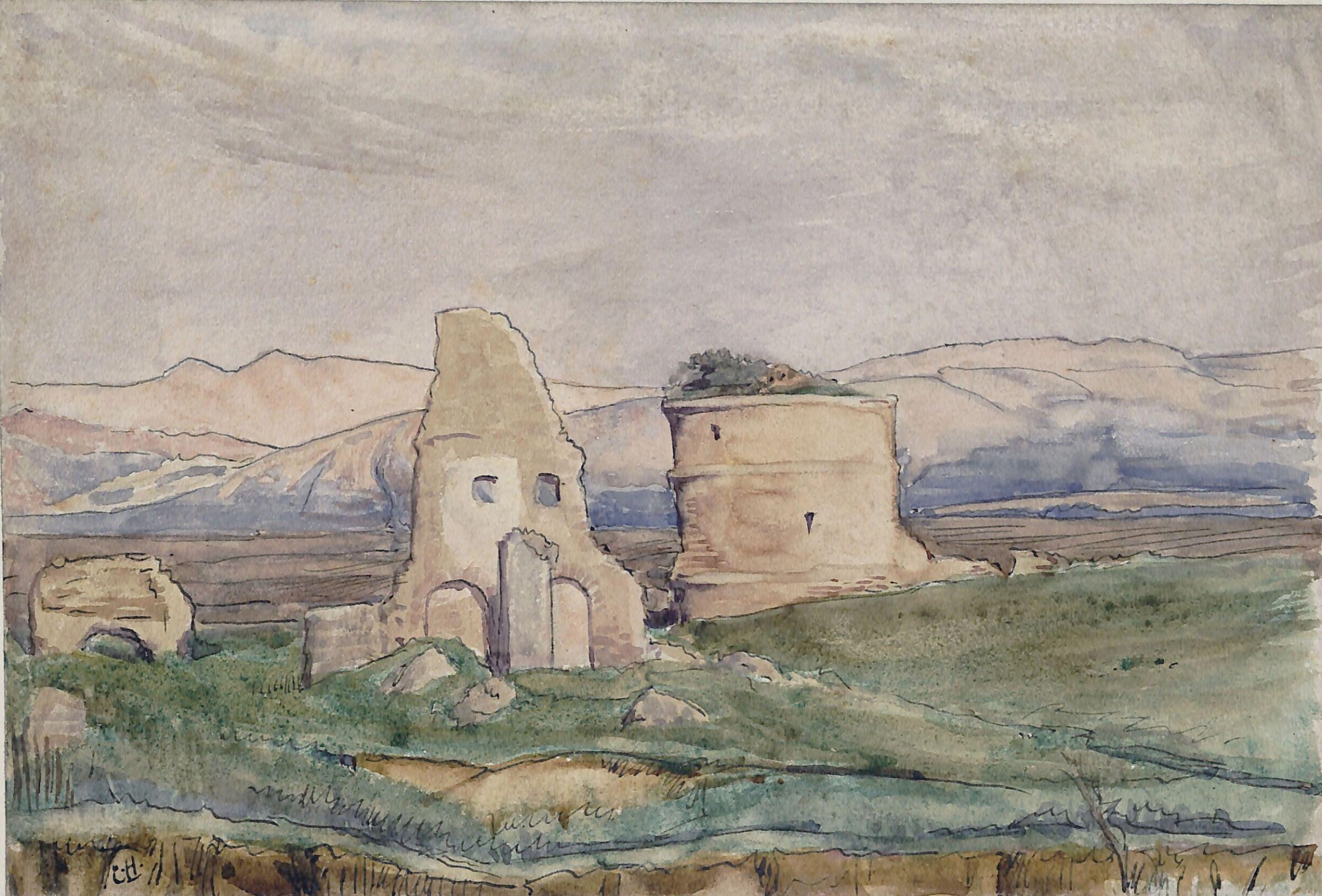 Torre dei Schiavi, Roman Campagna, Charles Holroyd, 1891