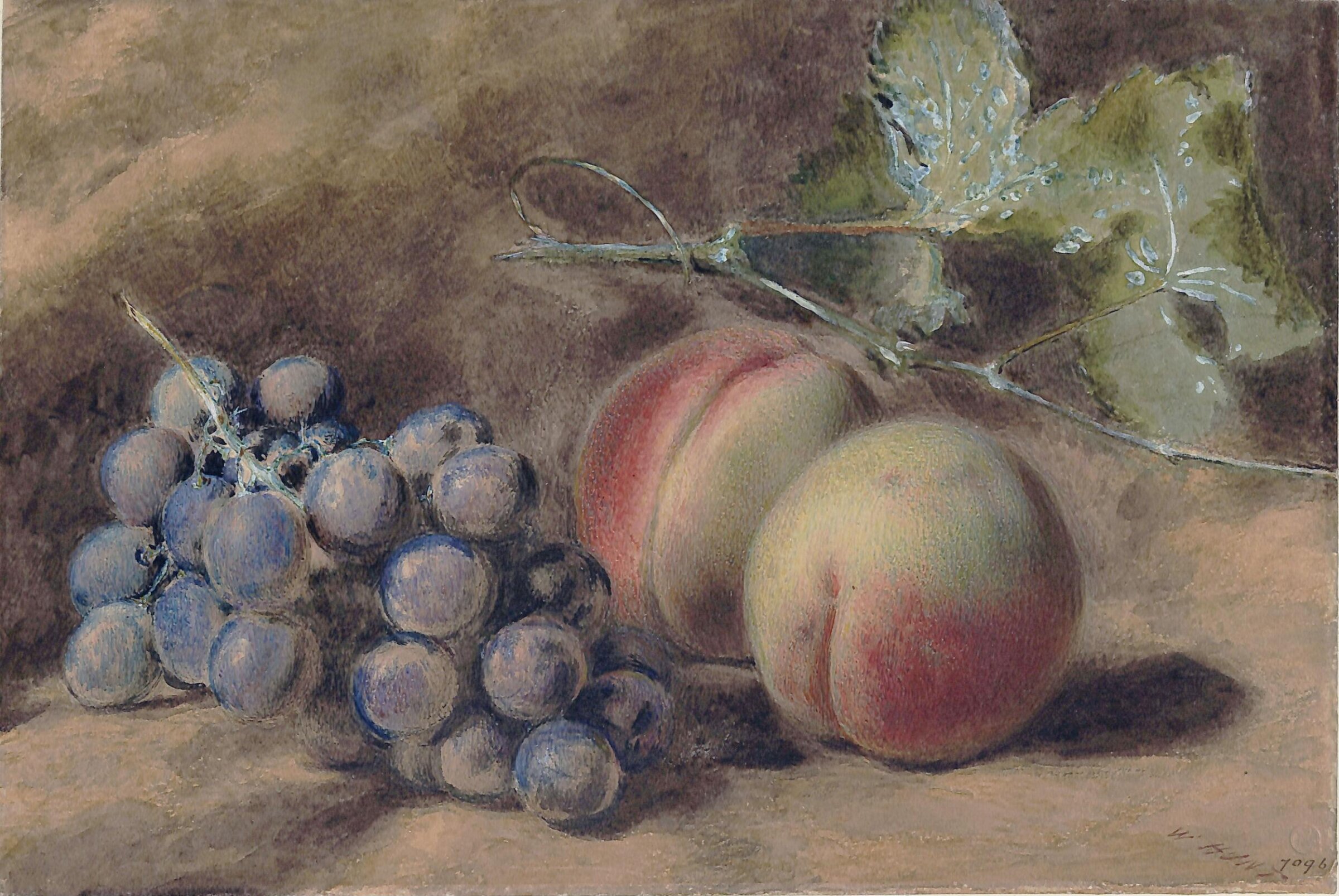 Grapes and Peaches, Henry Hunt, ca. 1810-1860