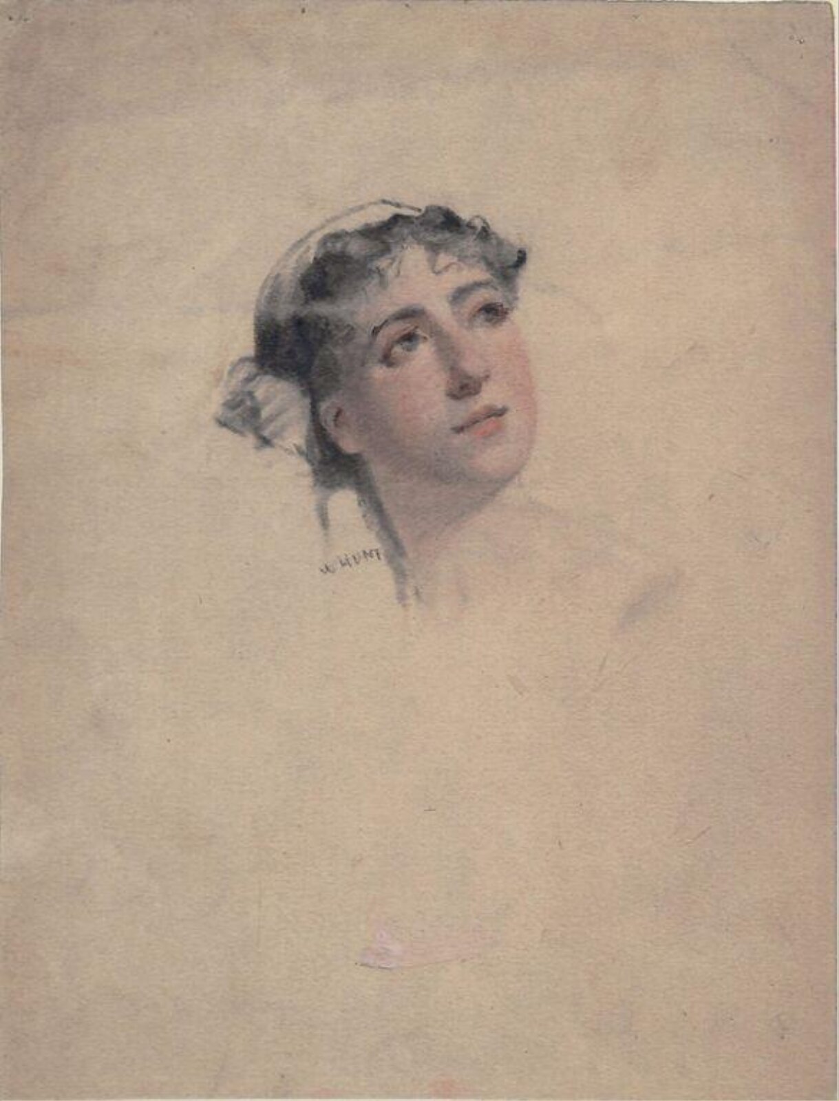 Study of a Woman's Head, William Henry Hunt, ca. 1810-1860