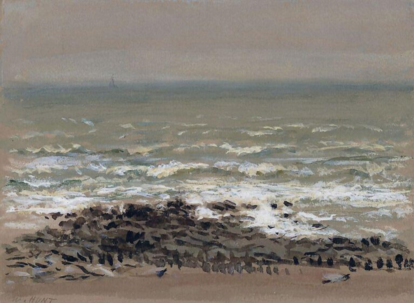 Seascape, William Henry Hunt, ca. 1810-60