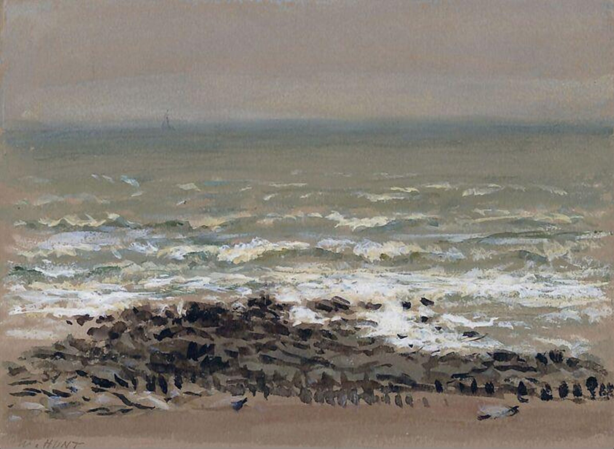 Seascape, William Henry Hunt, ca. 1810-60