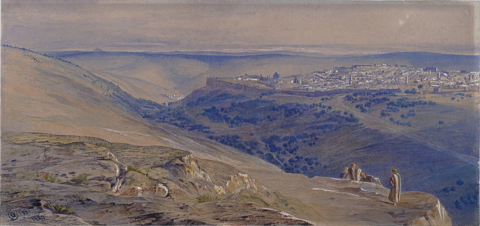 Jerusalem, Edward Lear, 1858-1862