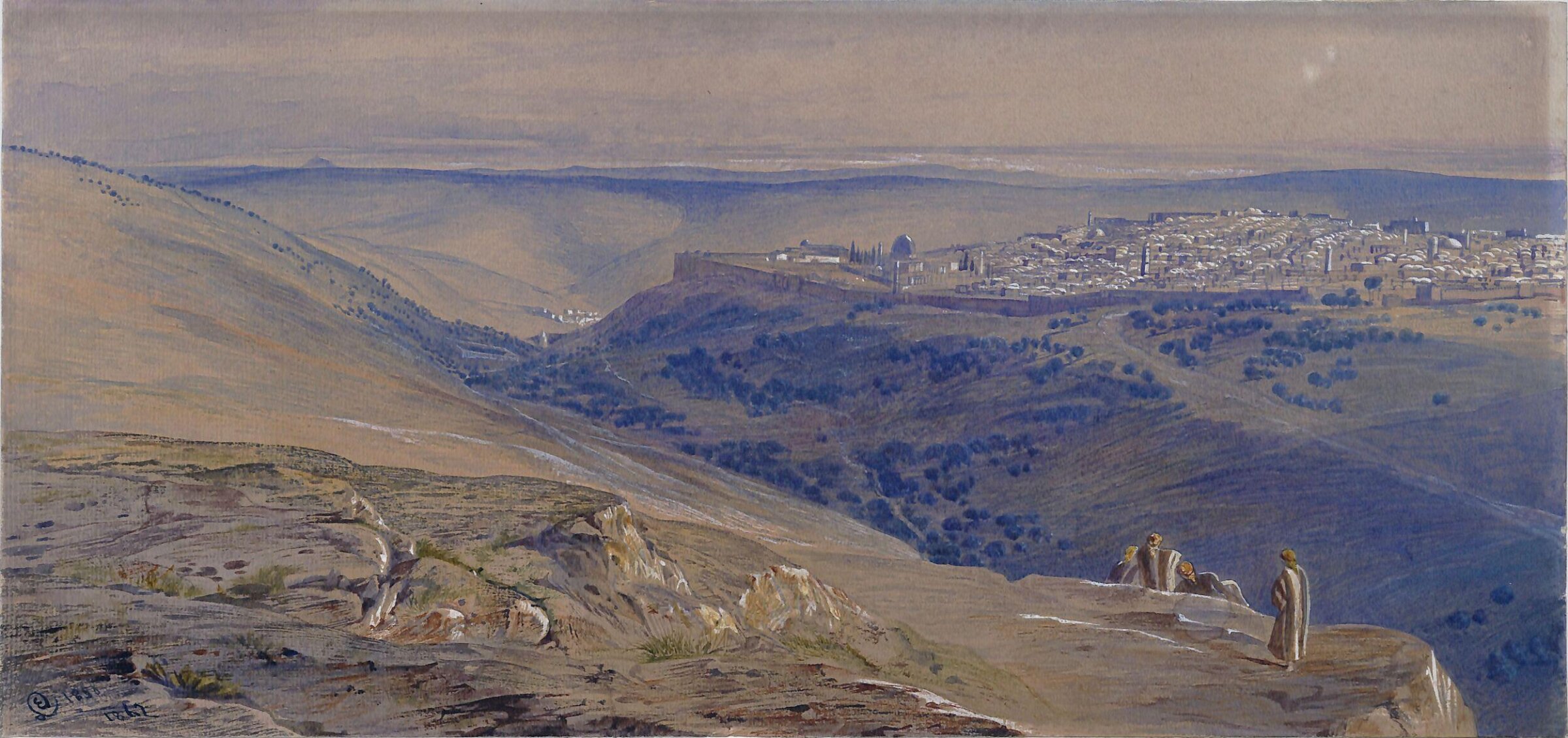 Jerusalem, Edward Lear, 1858-1862