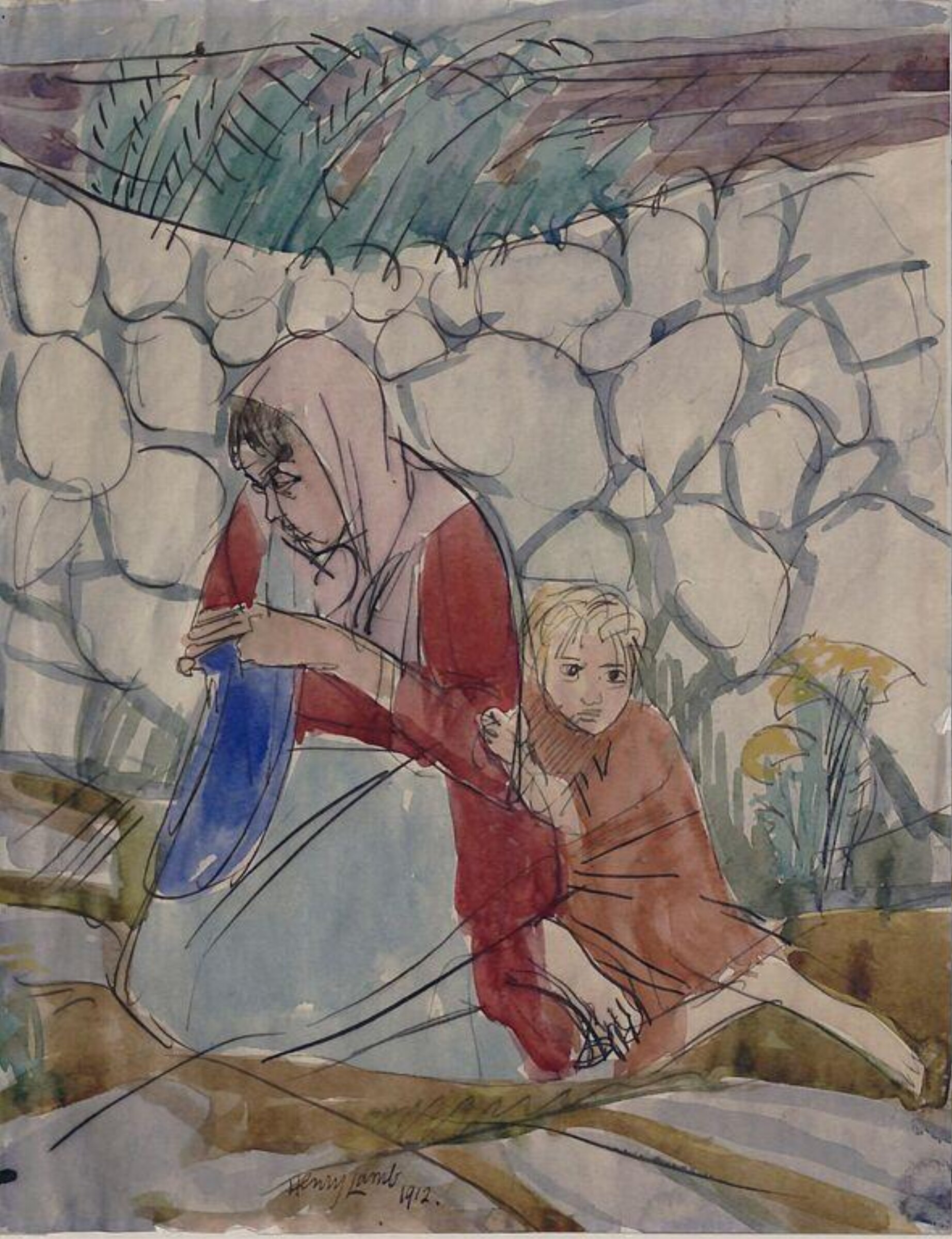 Woman and Child, Henry Lamb, 1912