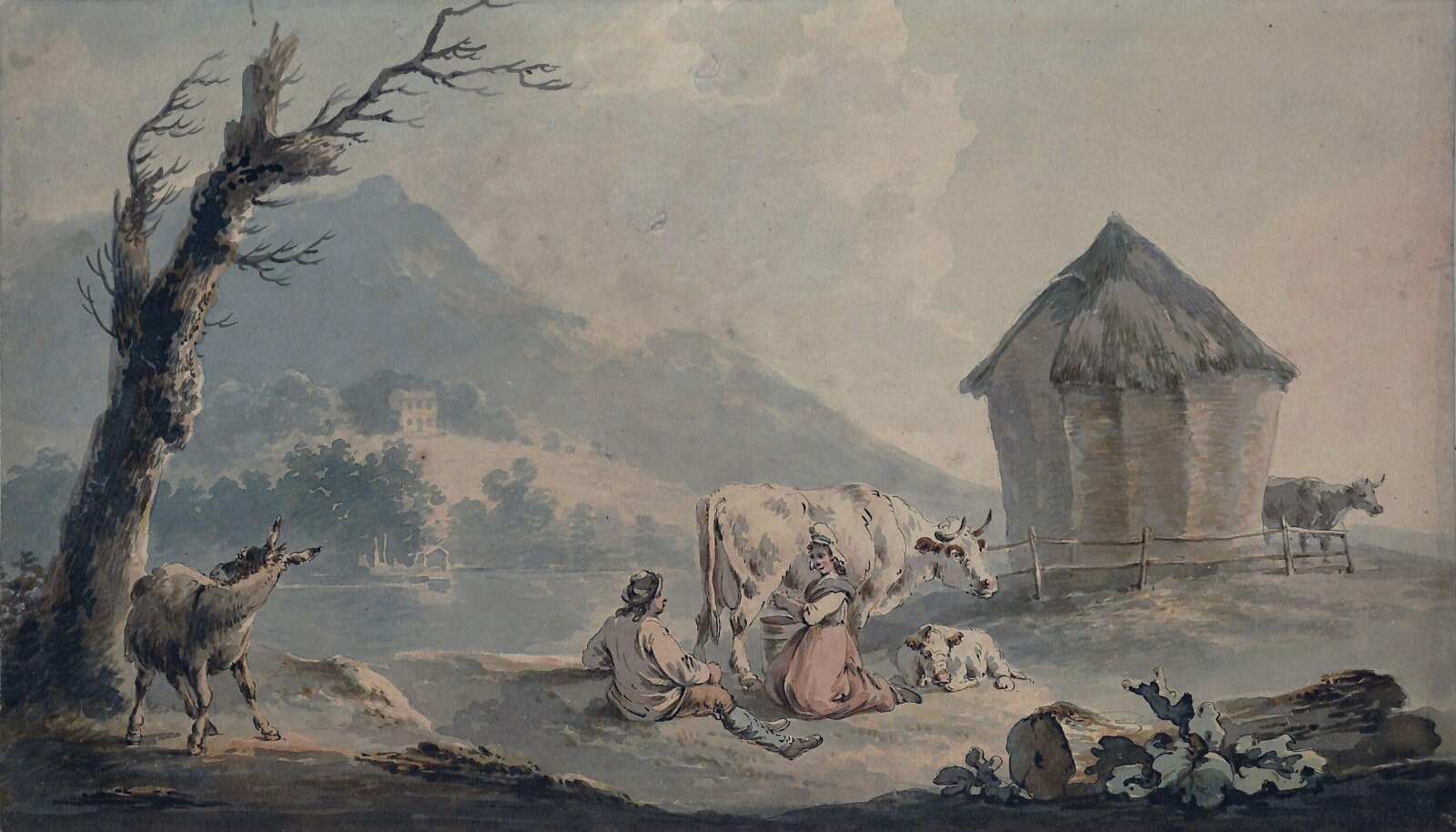 Landscape with Figures, Le Cave, early 19th century