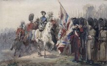 Queen Victoria at a review in Cobham thumbnail 1
