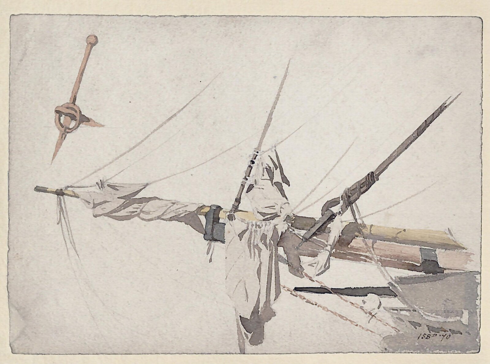 Venetian boatman, John Frederick Lewis, ca. 1840-50