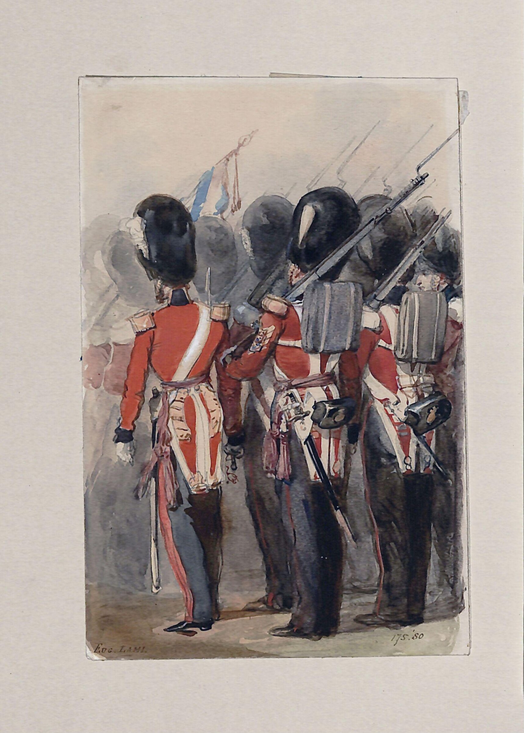 Guards at a Review in Windsor Park, Lami, ca. mid 19th century