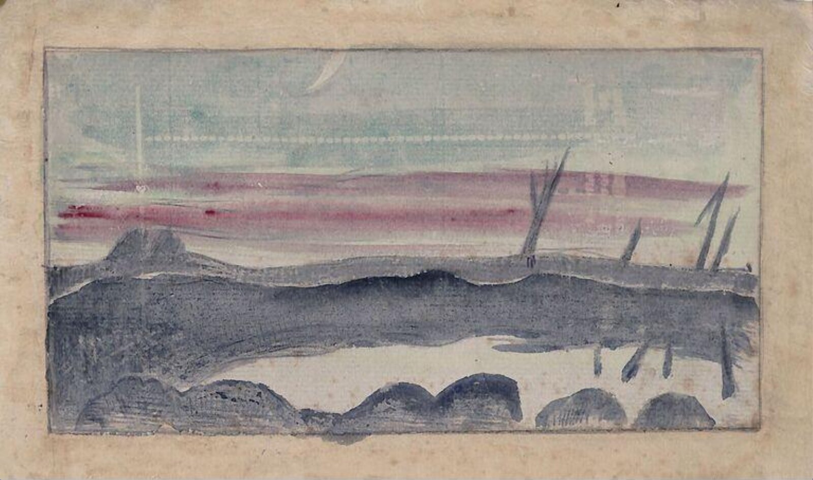 The Pool, Ypres Salient, Paul Nash, 1917
