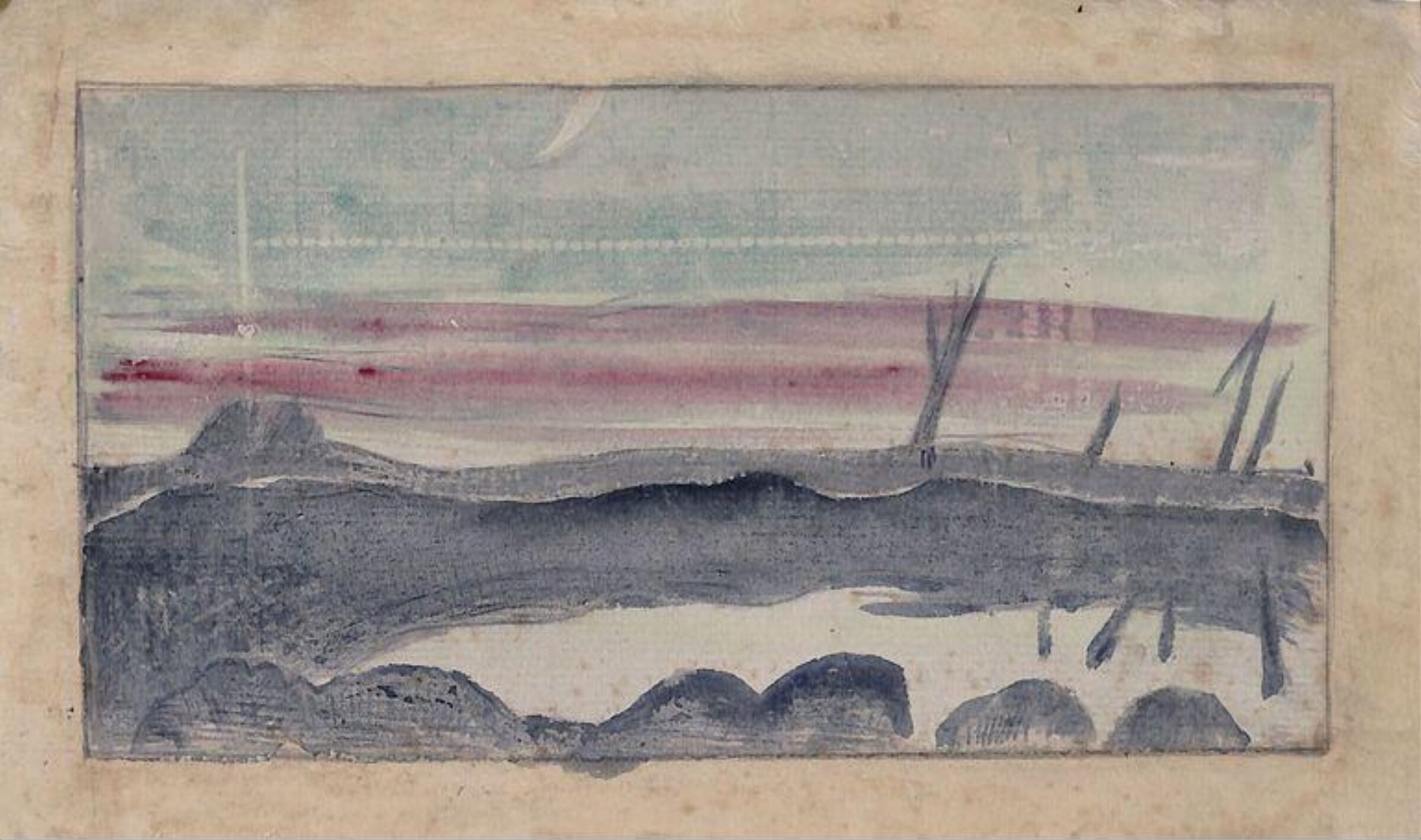 The Pool, Ypres Salient, Paul Nash, 1917