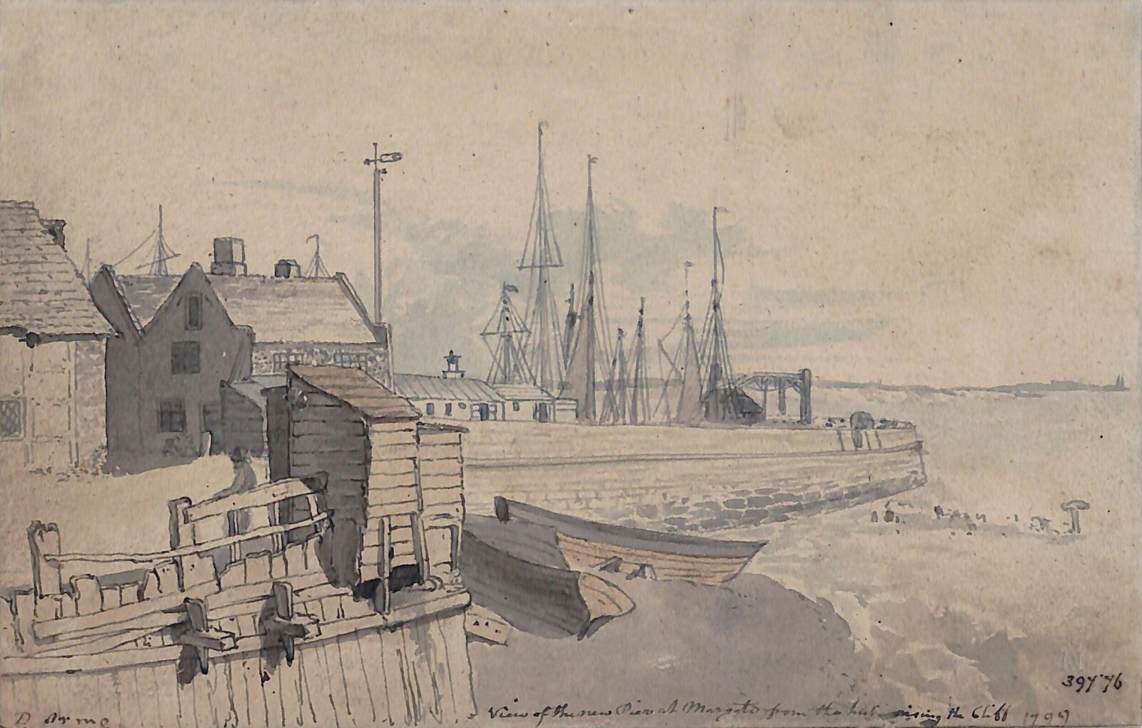 The New Pier, Margate, Daniel Orme, 1799