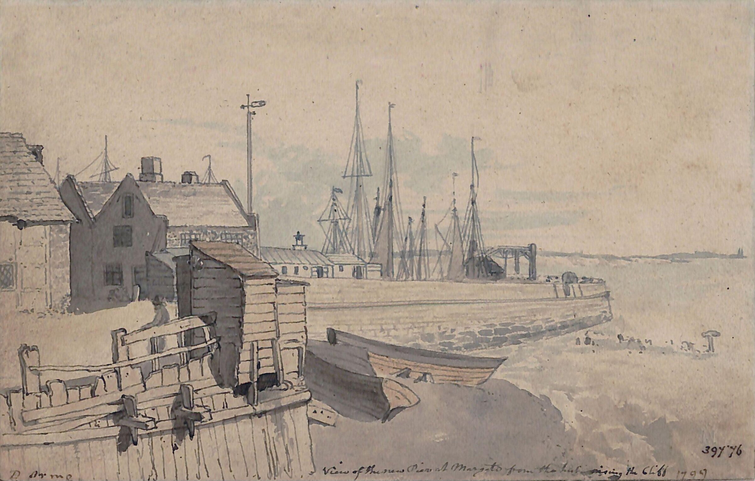 The New Pier, Margate, Daniel Orme, 1799