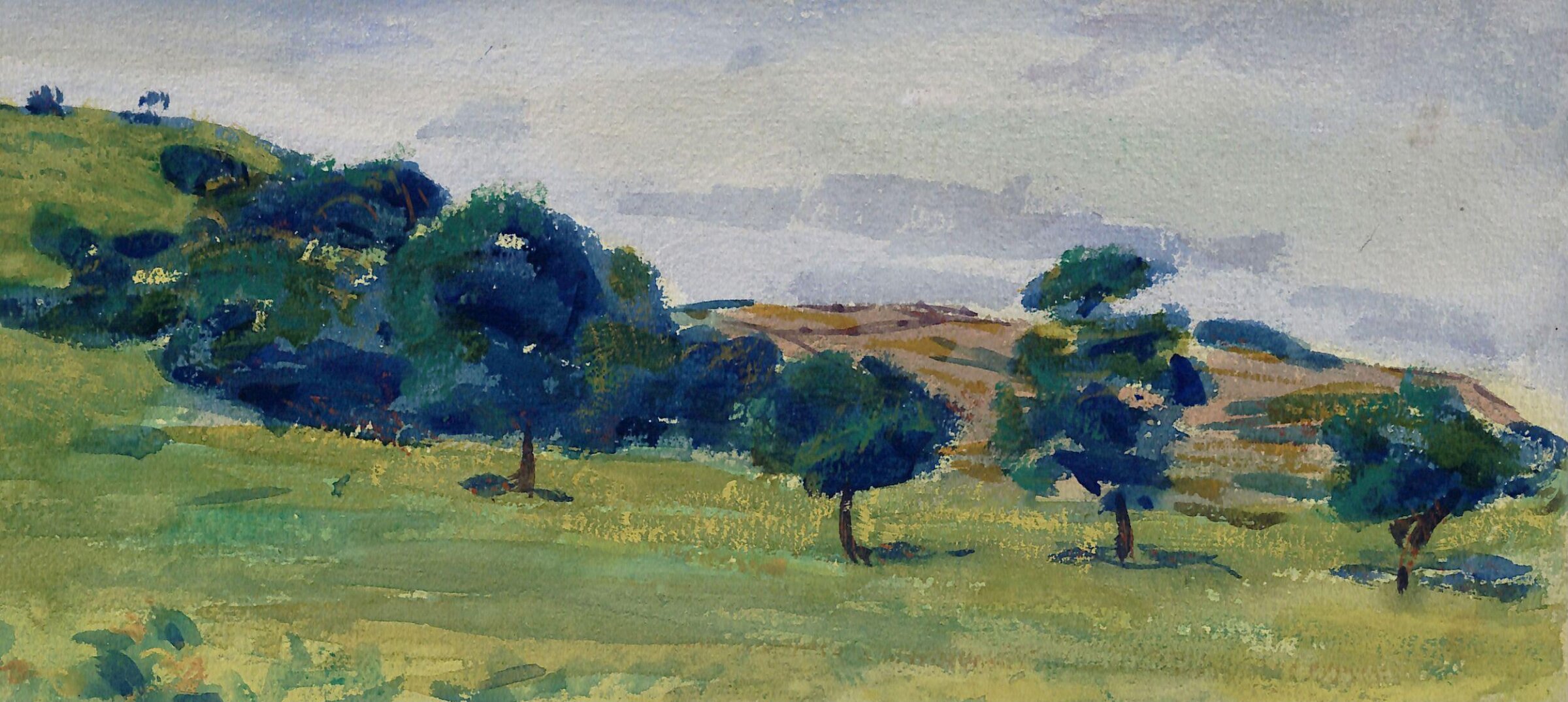 Landscape in Brittany, Roderic O'Conor, ca. 1890s