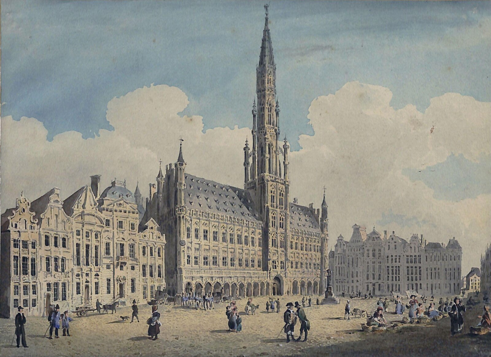 Hotel de Ville, Brussels, John Edwin Oldfield, ca. 1825-1854