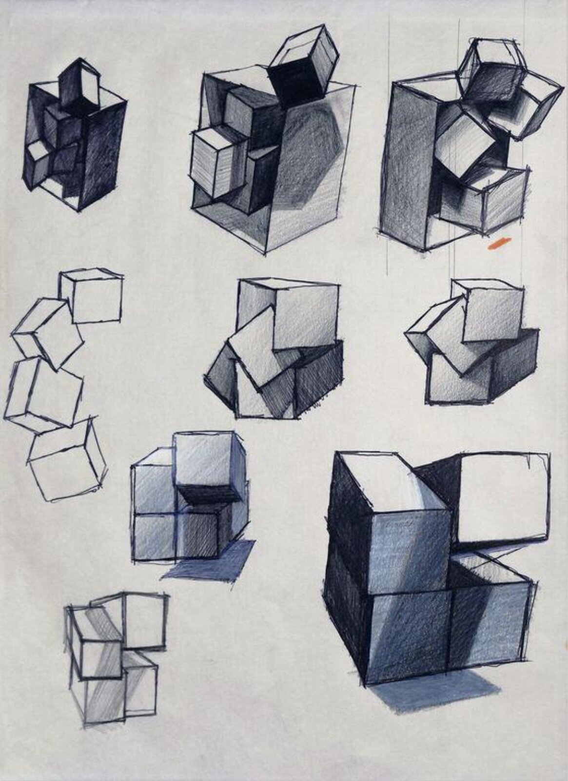 Study for Sugar blocked in traffic box, Oxtoby, 1972