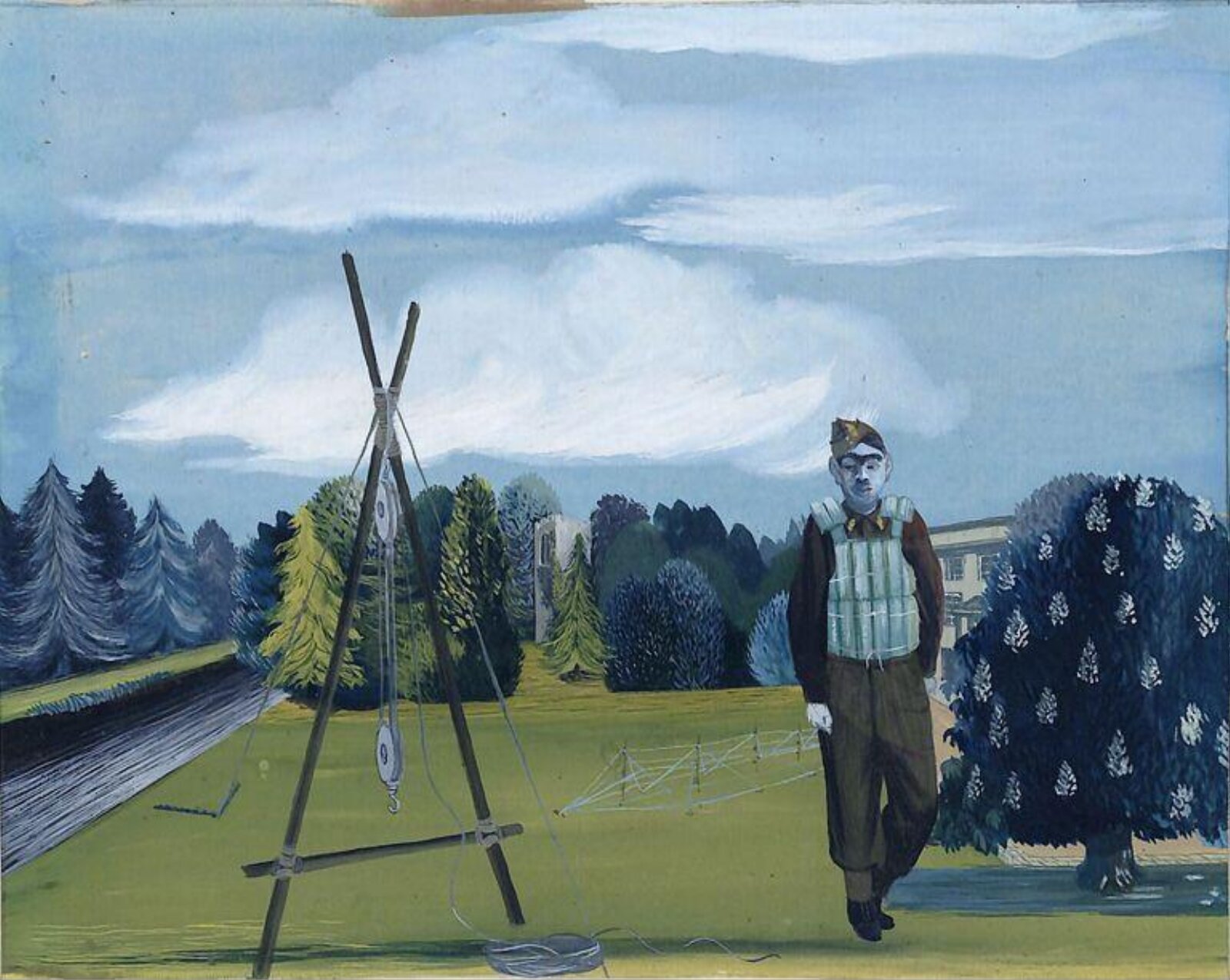 Soldier in Camp, Albert Richards, ca. 1940