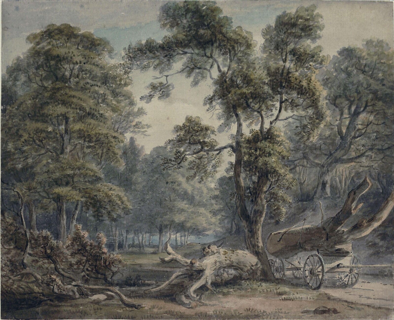 Scene in Windsor Forest, Paul Sandby, ca. 1750-1809