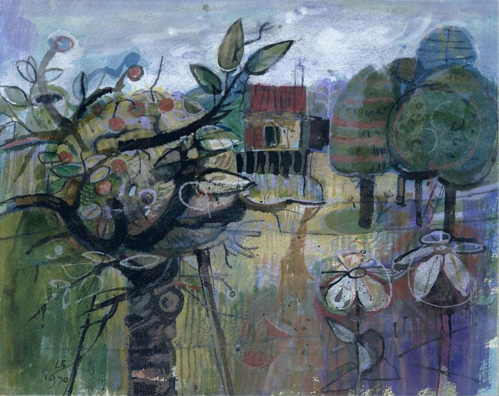 Kentish Orchard, Laurence Scarfe, 1970