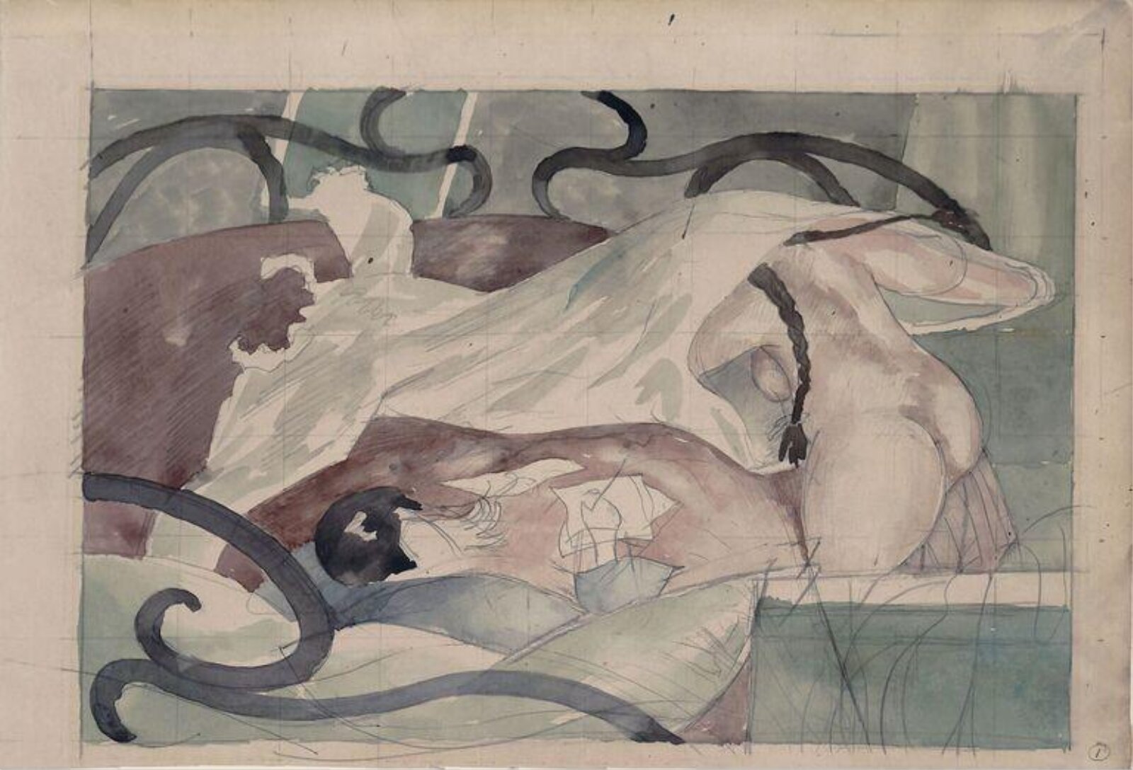 Putting on a Nightie, Stanley Spencer, ca. 1933