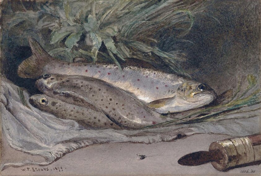 Group of trout (1879) by J.A. Stock
