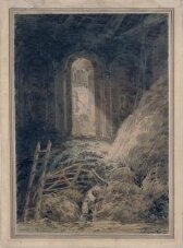 A Barn: the Interior of the Ruined Refectory of the Priory of St. Martin, Dover thumbnail 2