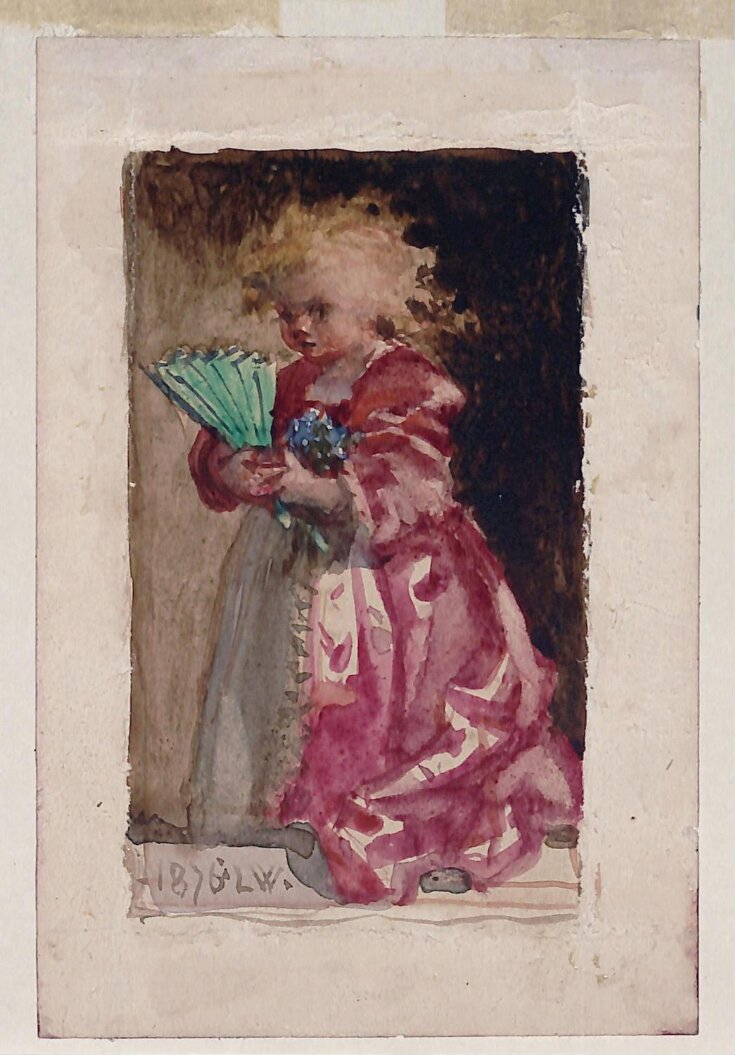 Child holding a fan top image