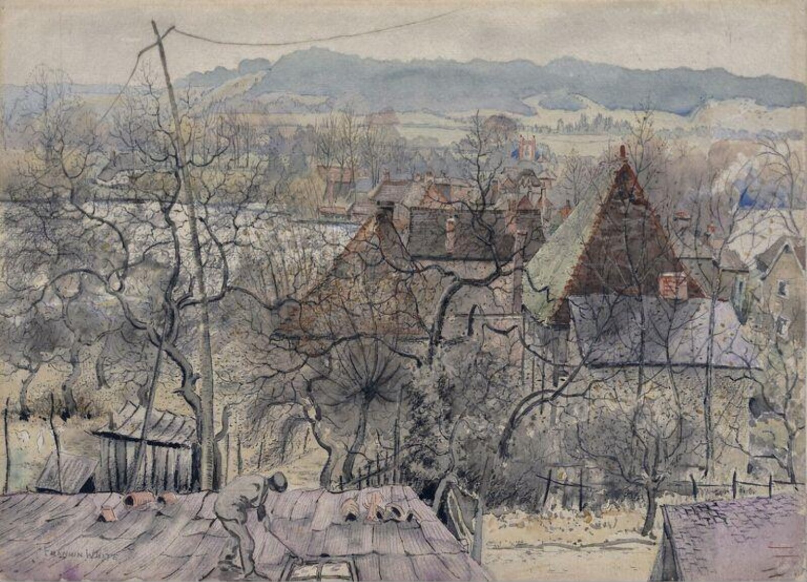 Shoreham from the Royal Oak, Franklin White, 1920s