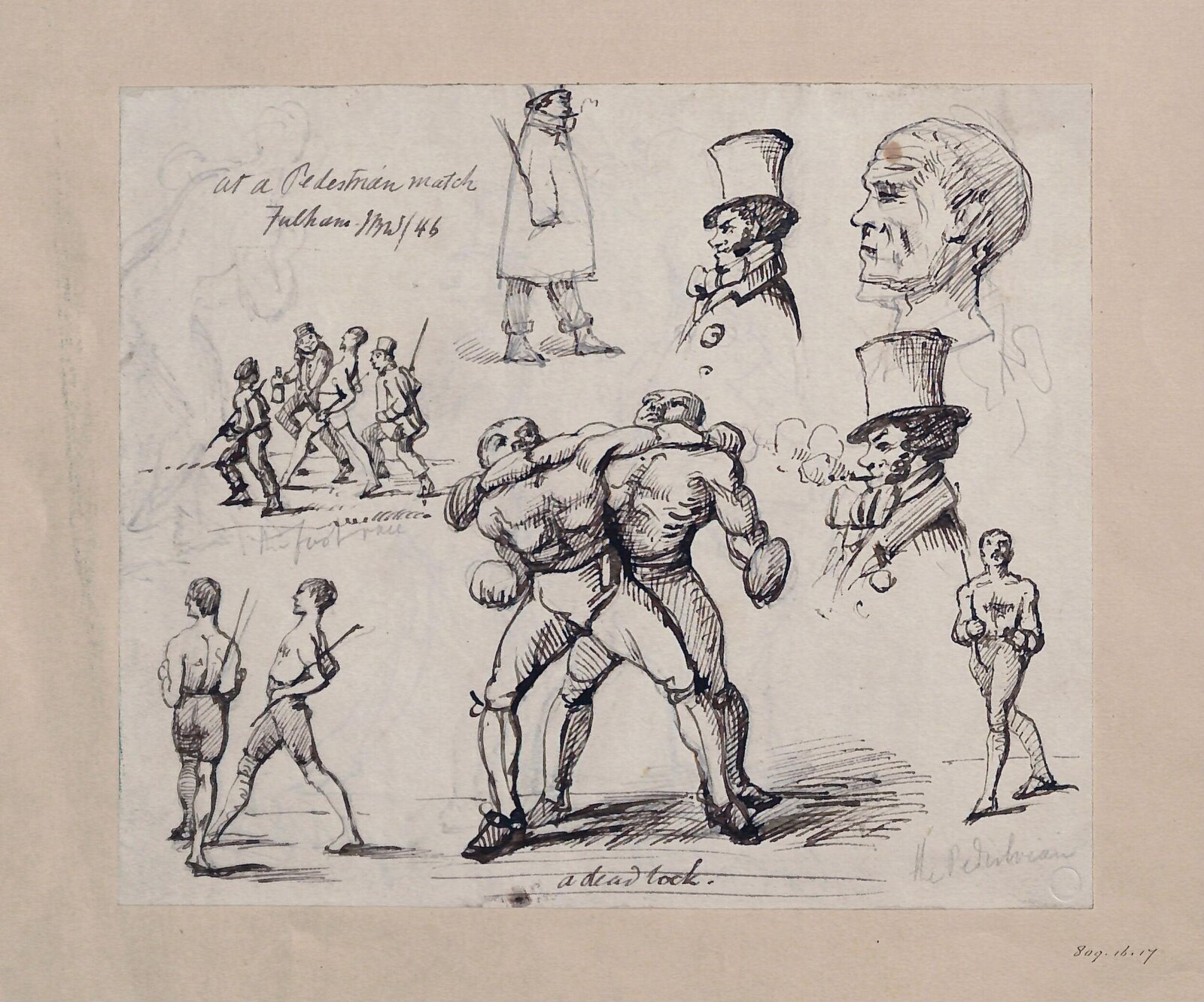 At a Pedestrian match, John Burley Waring, 1840-1870