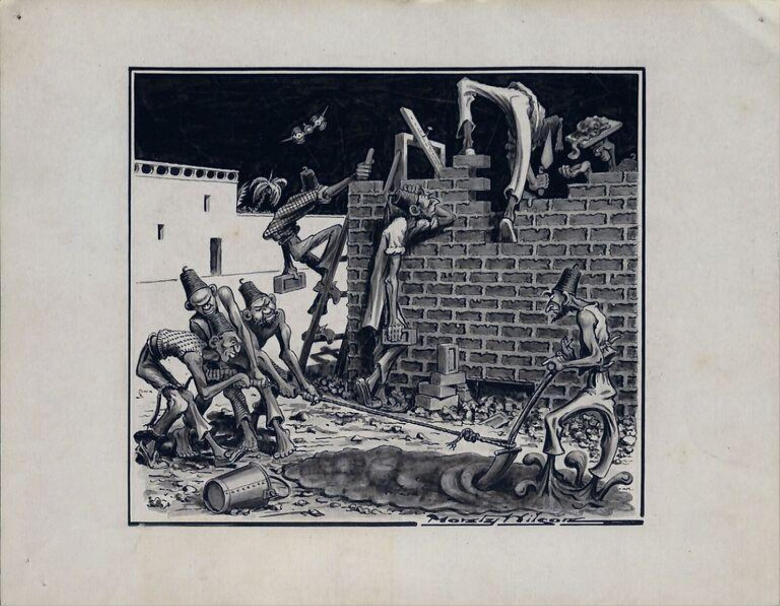 Team Work - Egyptian Style, Monty Wilson, ca. 1950