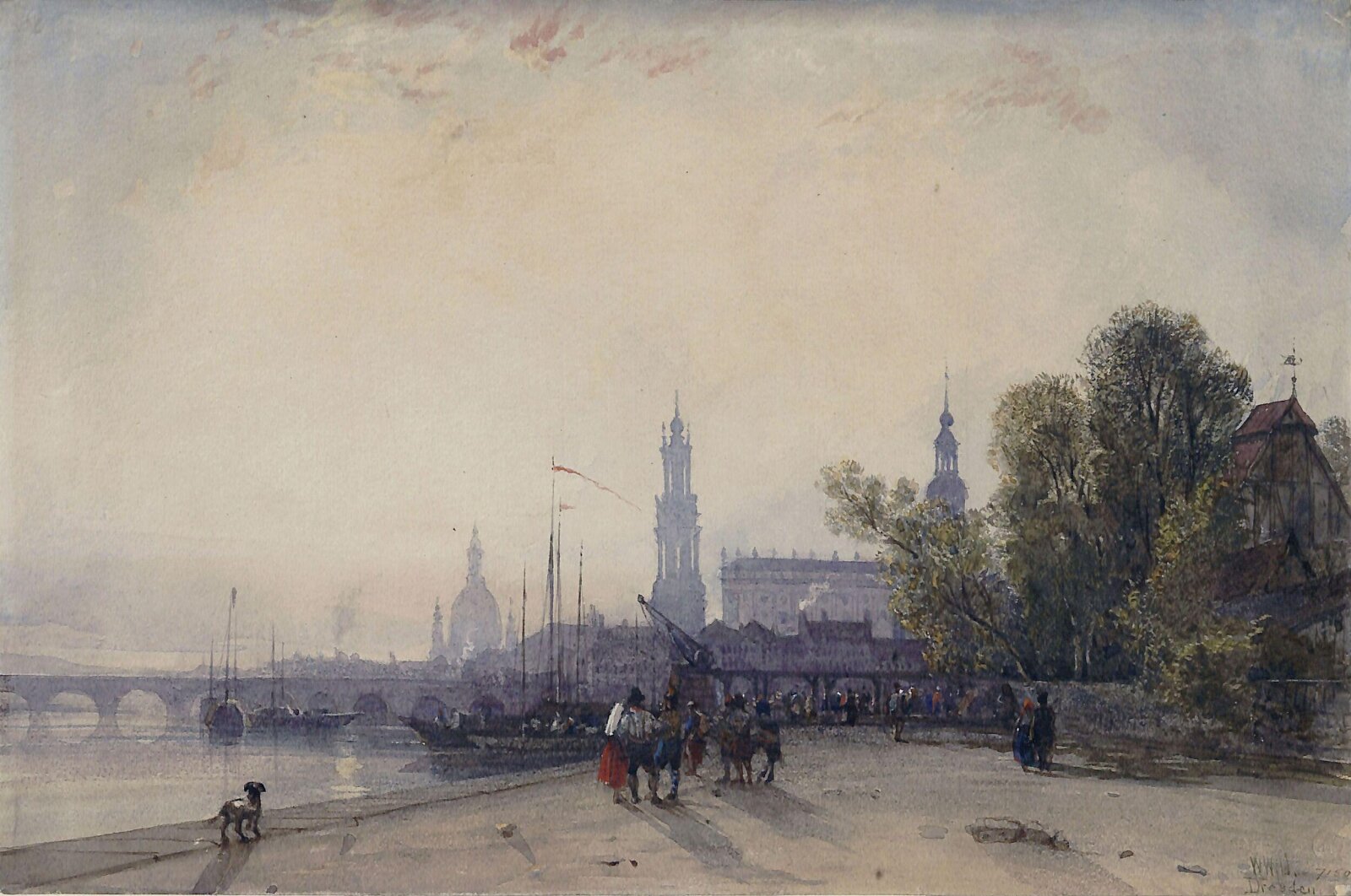 Dresden, William Wyld, mid 19th century