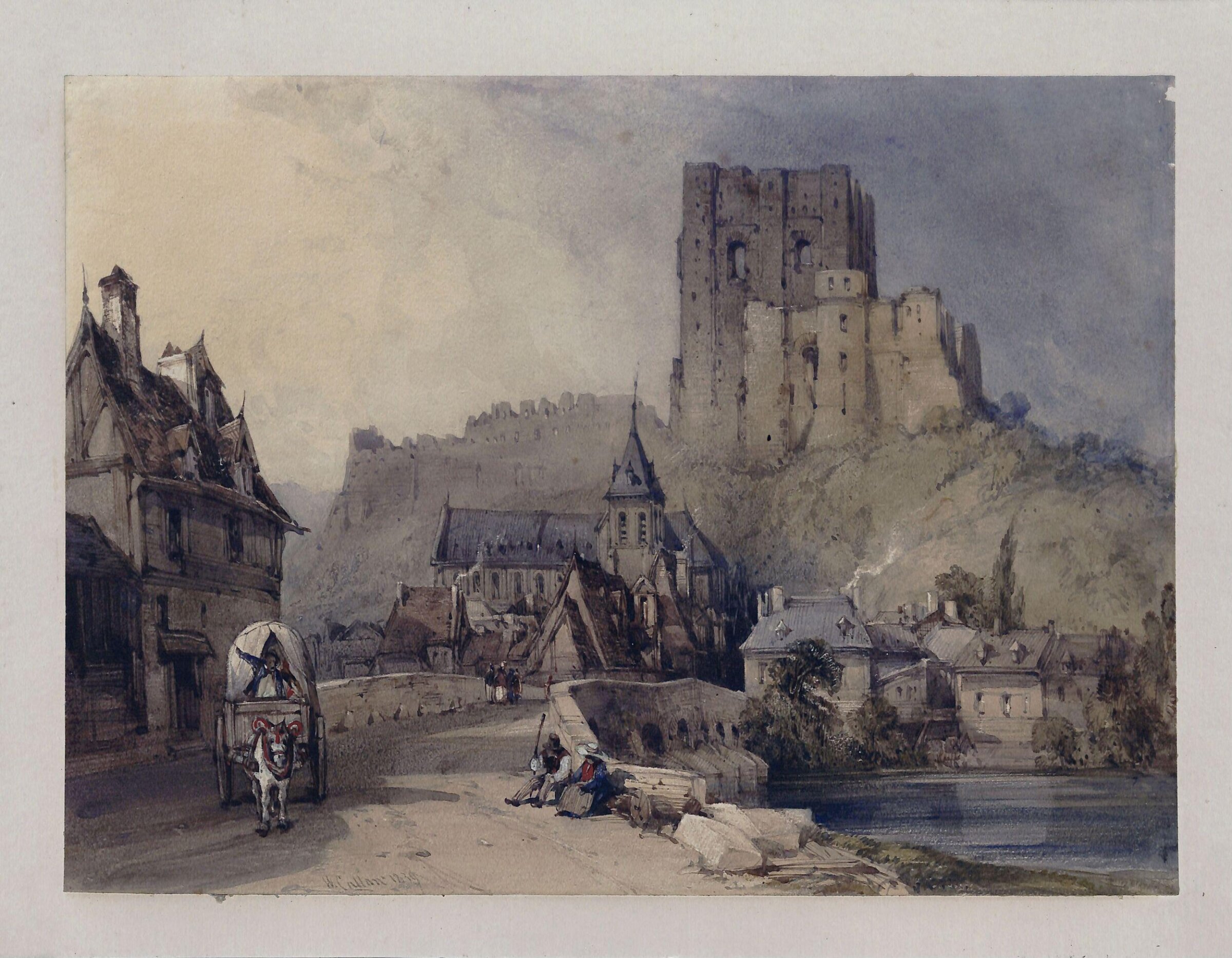 Mont Richard on the Cher (Loir-et-Cher), William Callow, 1839