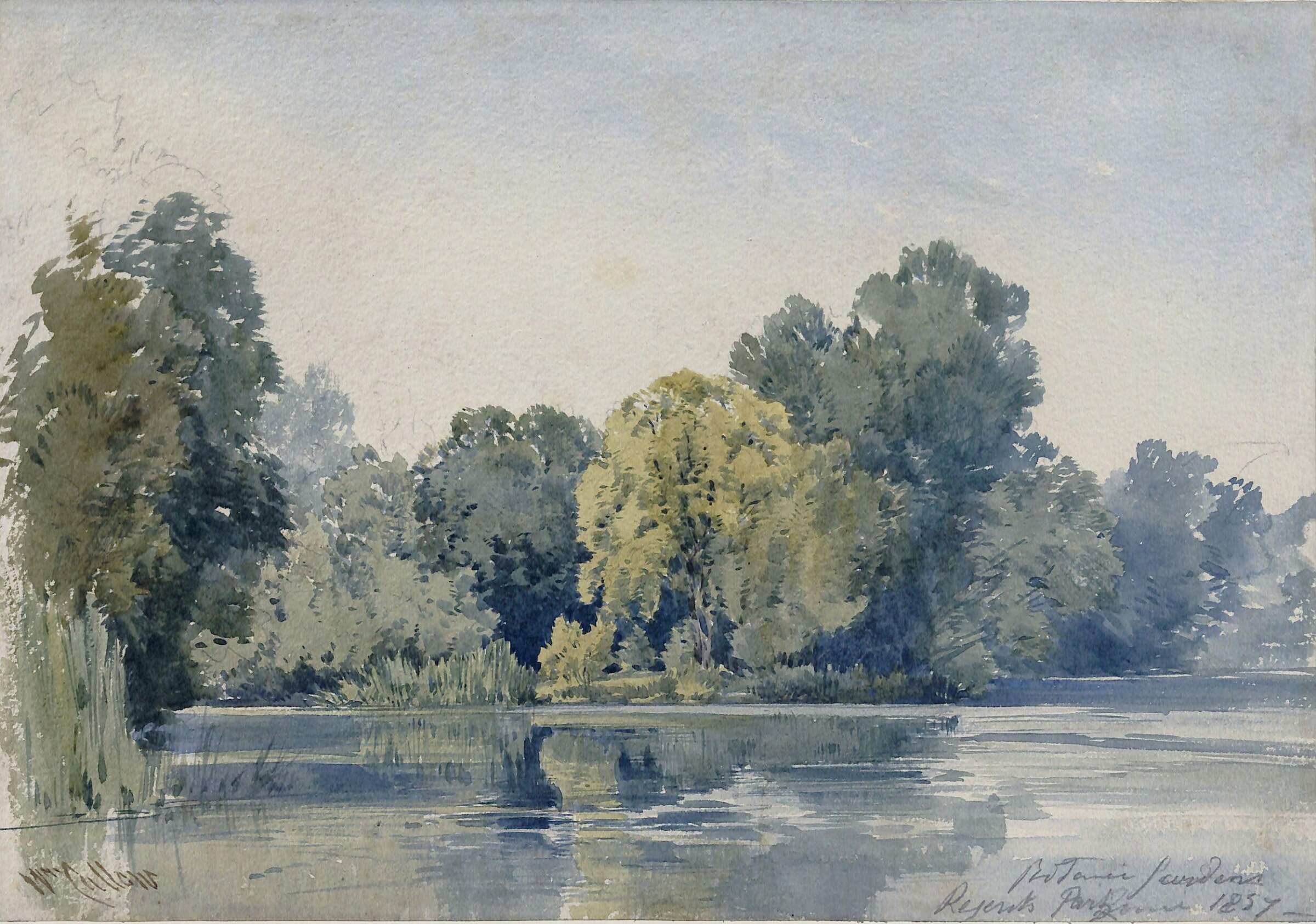 View in the Botanic Gardens, Regent's Park, William Callow, 1857