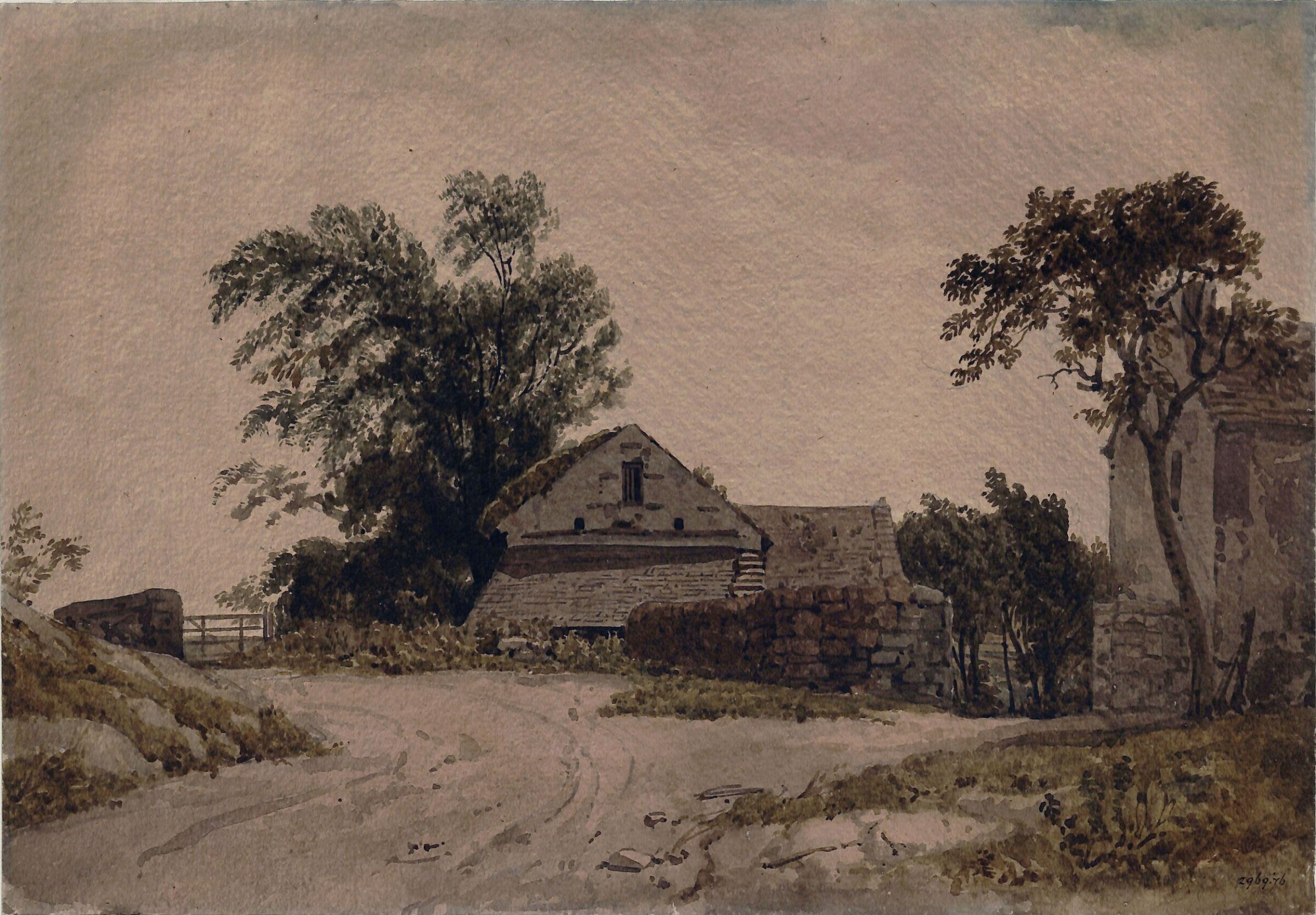 Roadside Cottages, Augustus Wall Callcott, ca. 1805-1844