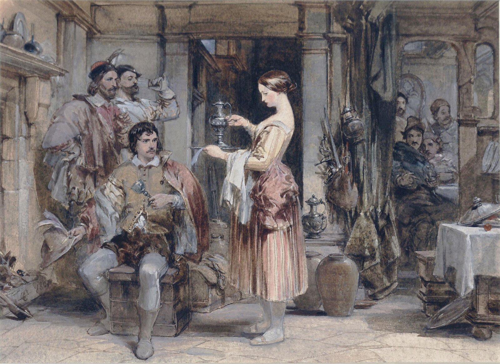 The Silent Warning, George Cattermole, 1841