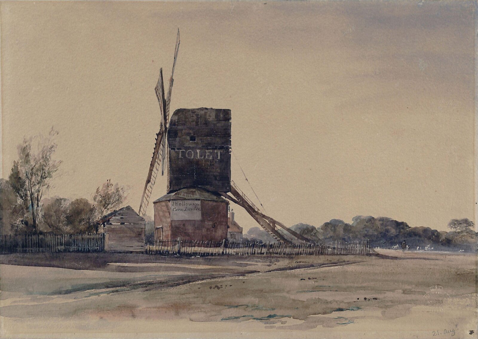 Windmill, Blackheath, Edward William Cooke, ca. mid 19th century