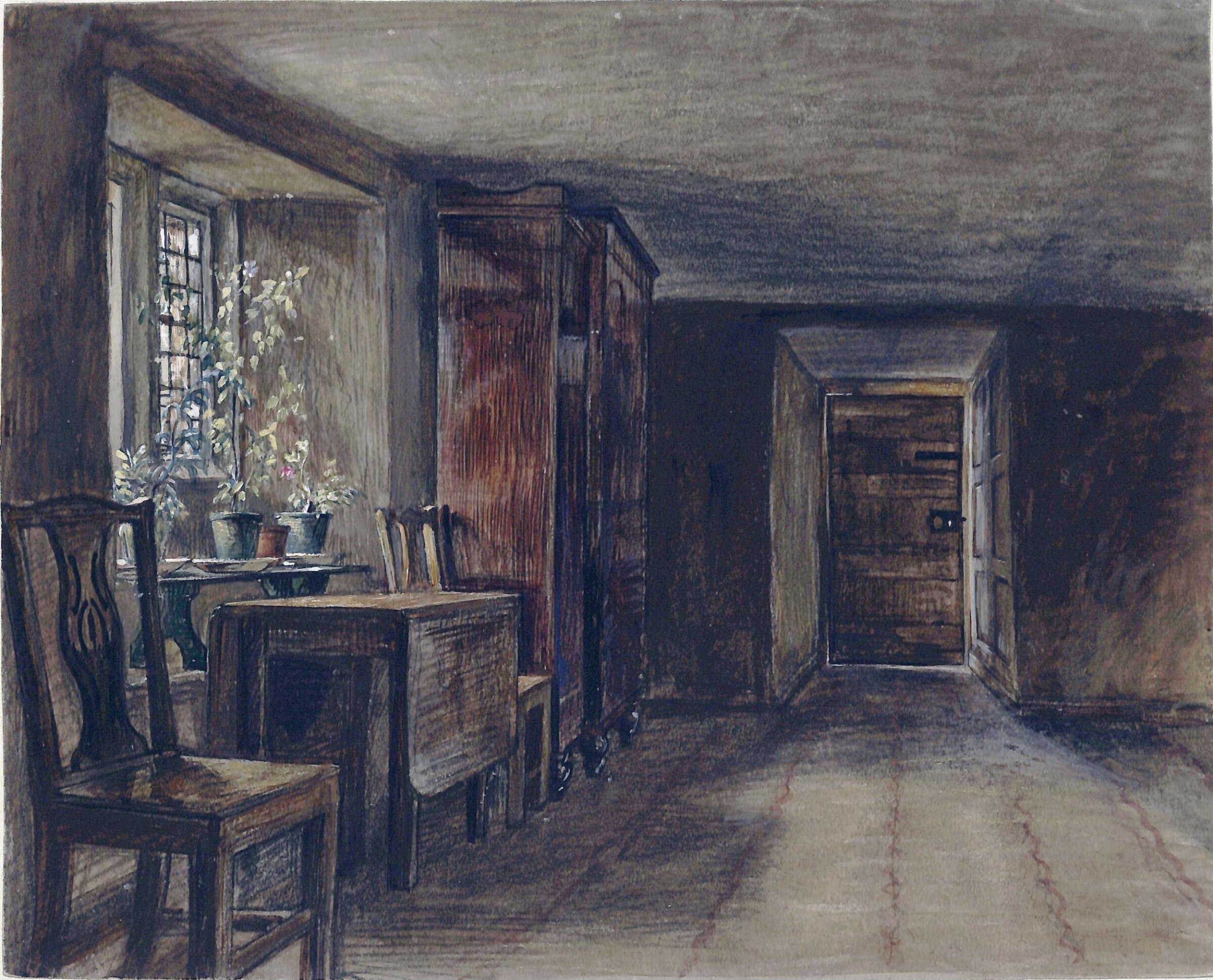 The Entrance Hall of Mortham Tower, Rokeby, Yorkshire, Charles West Cope, 1838