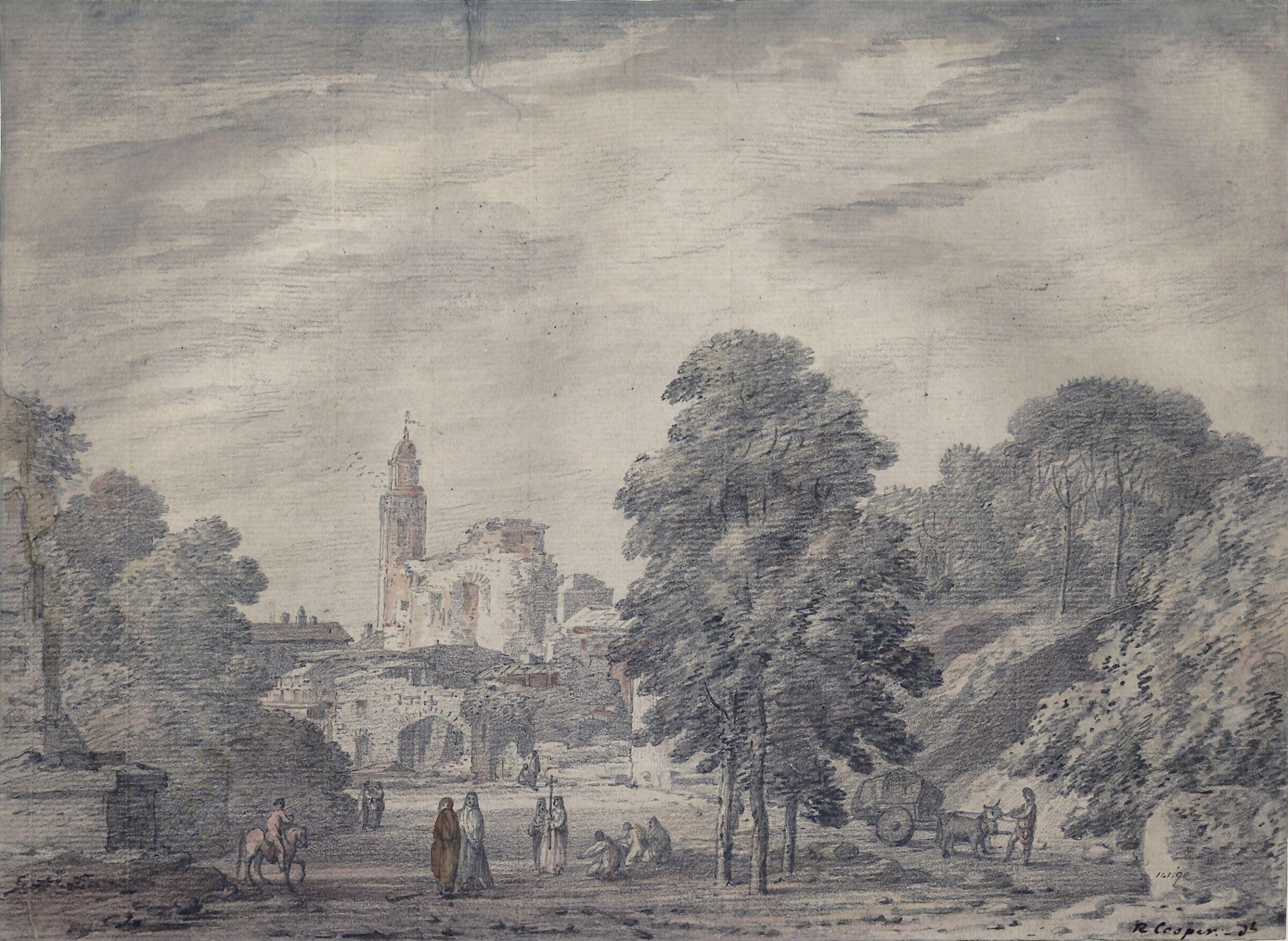Italian scene, Richard Cooper II, ca. 1760-1810