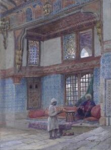 Recess in the reception room in the house of the Mufti Sheikh el Mahadi, Cairo thumbnail 1