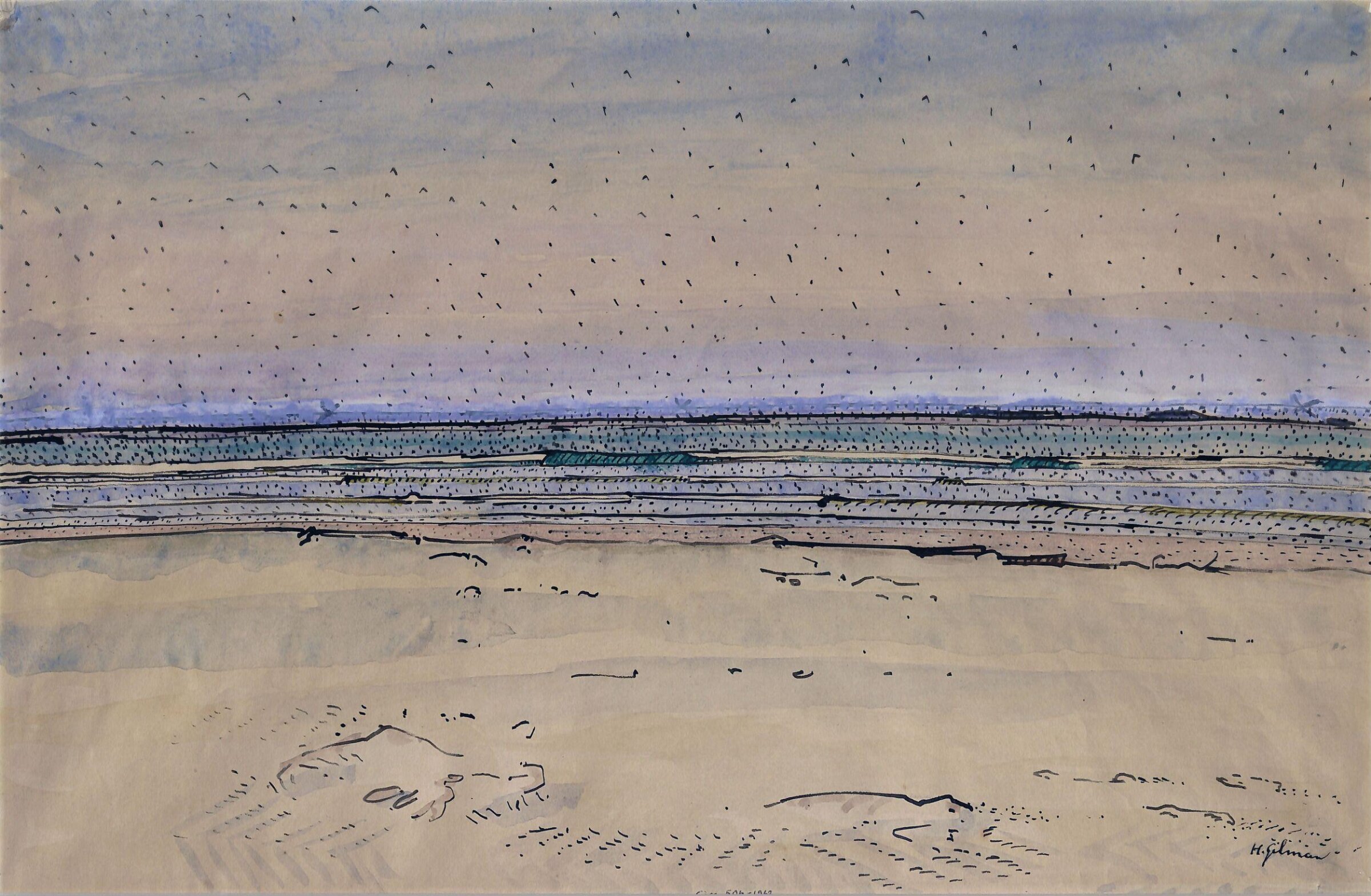 Seascape, Harold Gilman, c. 1917